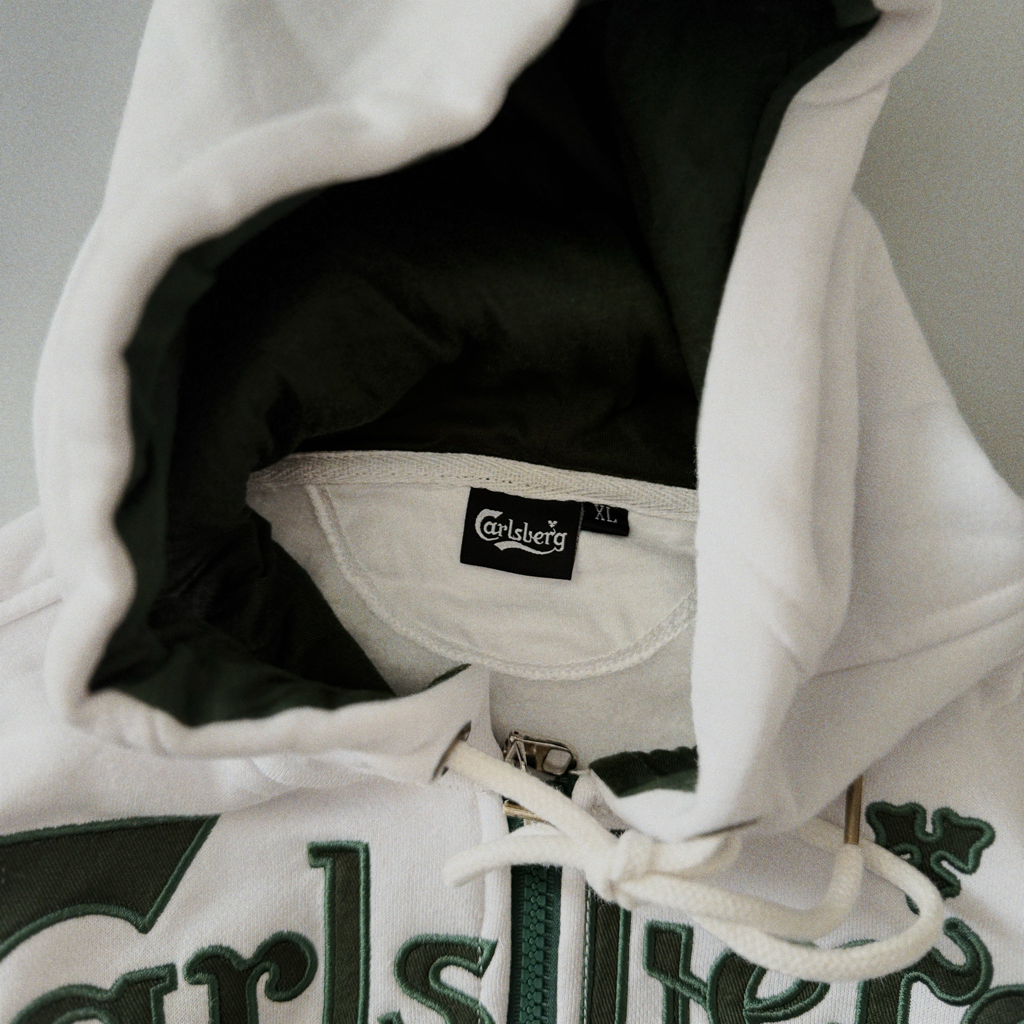 Carlsberg 2000s Vintage Promo Zip Hoodie, миниатюра 6