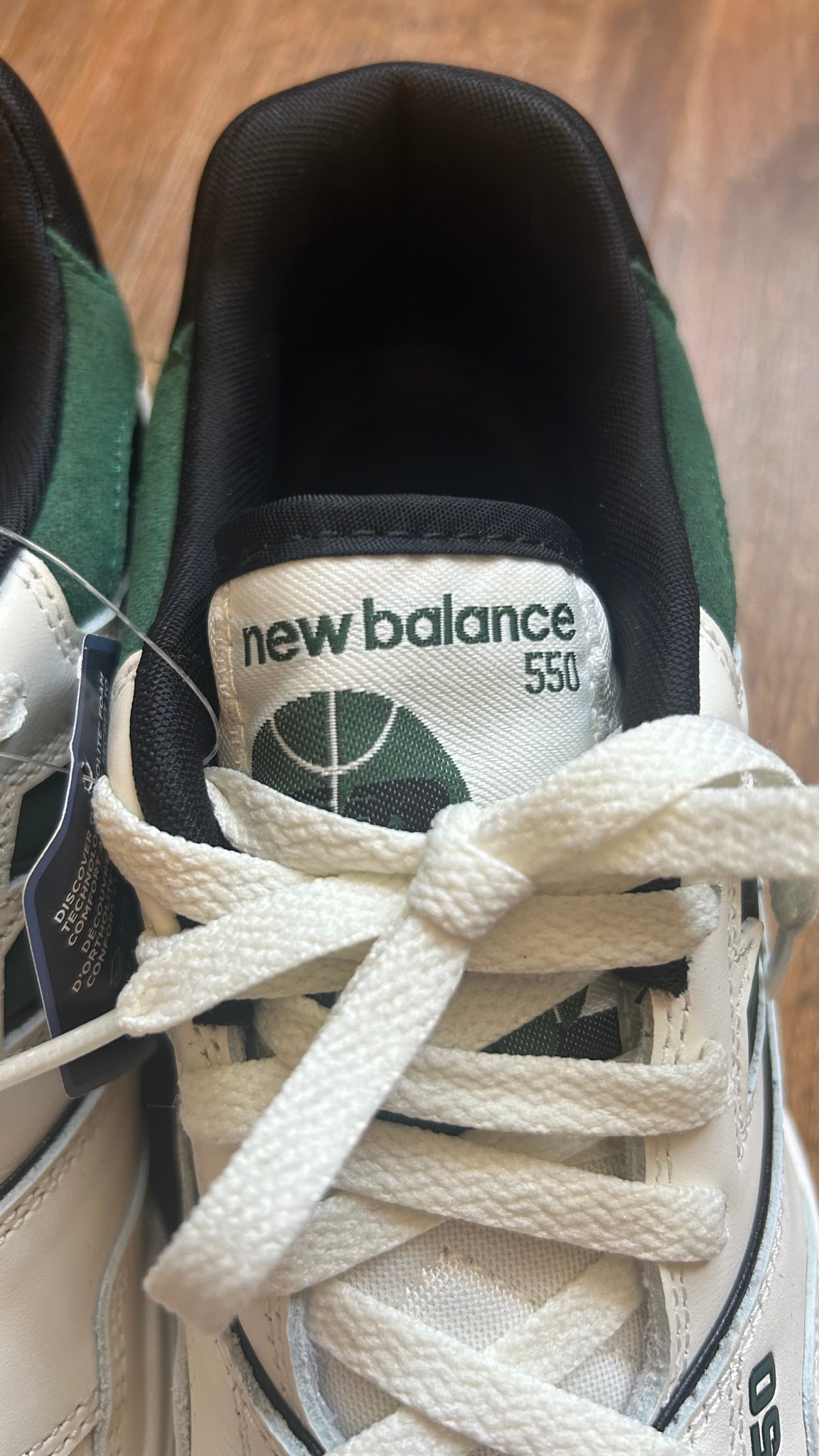 New balance 550 White/Green, миниатюра 6