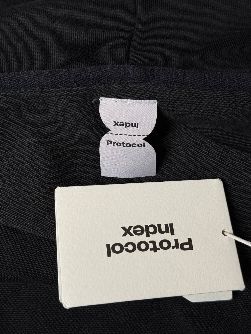 Protocol Index UPSIDE DOWN Black Zip Hoodie, миниатюра 6