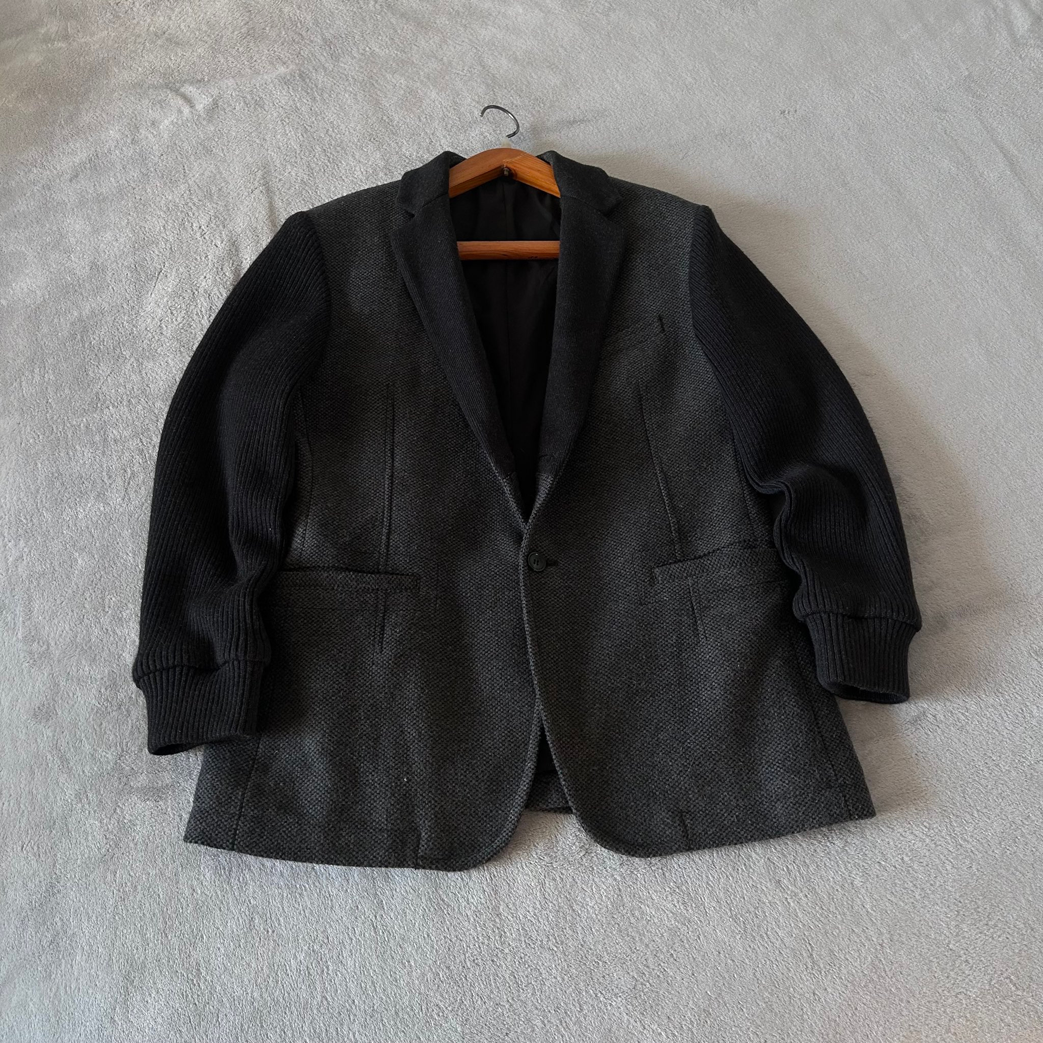 Dolce & Gabbana 00’s Wool Blazer vintage archive knit sleave, миниатюра 1