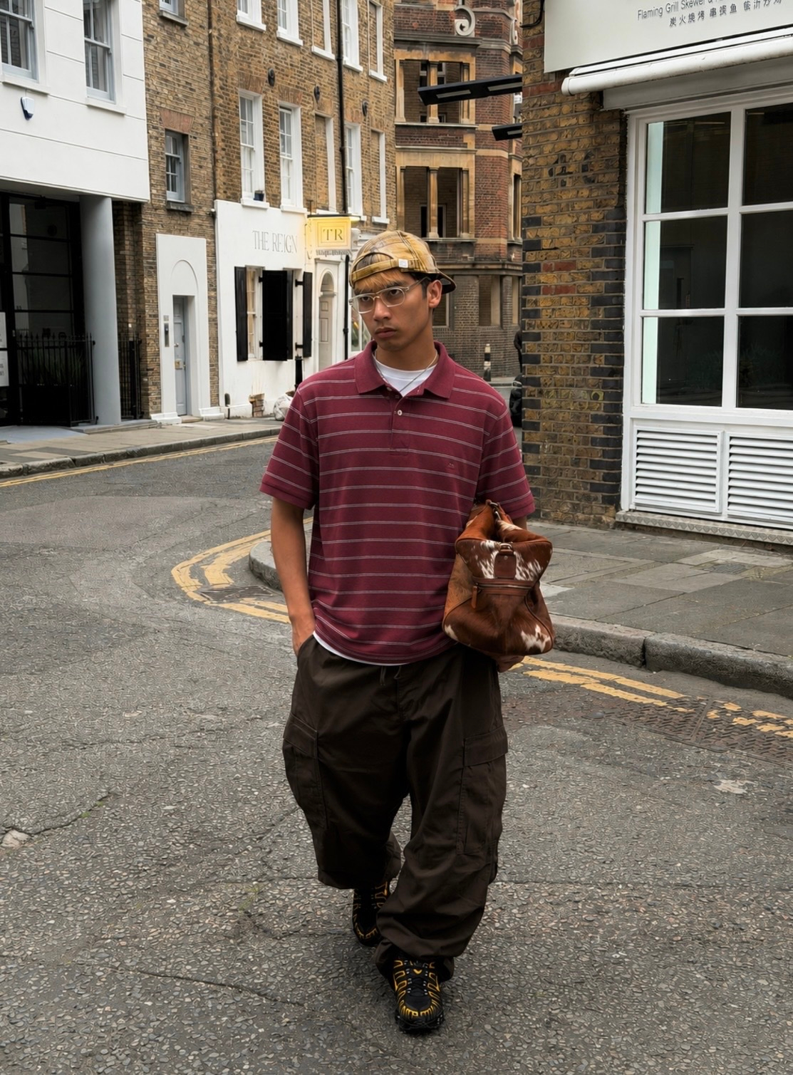 Polo Jeans Co / Ralph Lauren 1990s Vintage Stripped Polo Shirt, миниатюра 2
