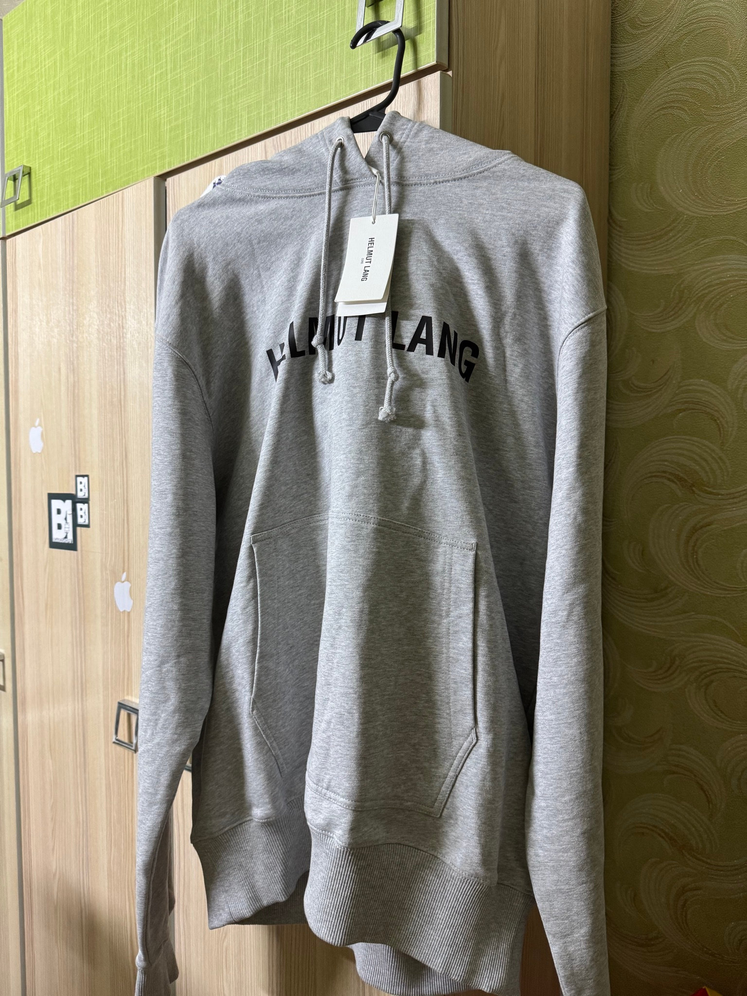 Helmut Lang basic grey hoodie, миниатюра 1