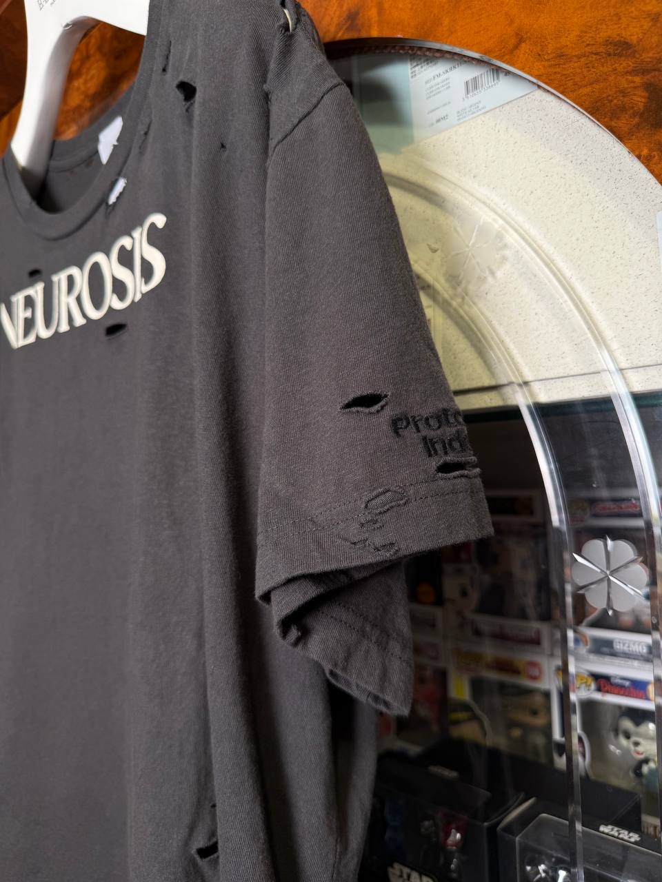Protocol Index NEUROSIS Distressed Black T-shirt, миниатюра 5