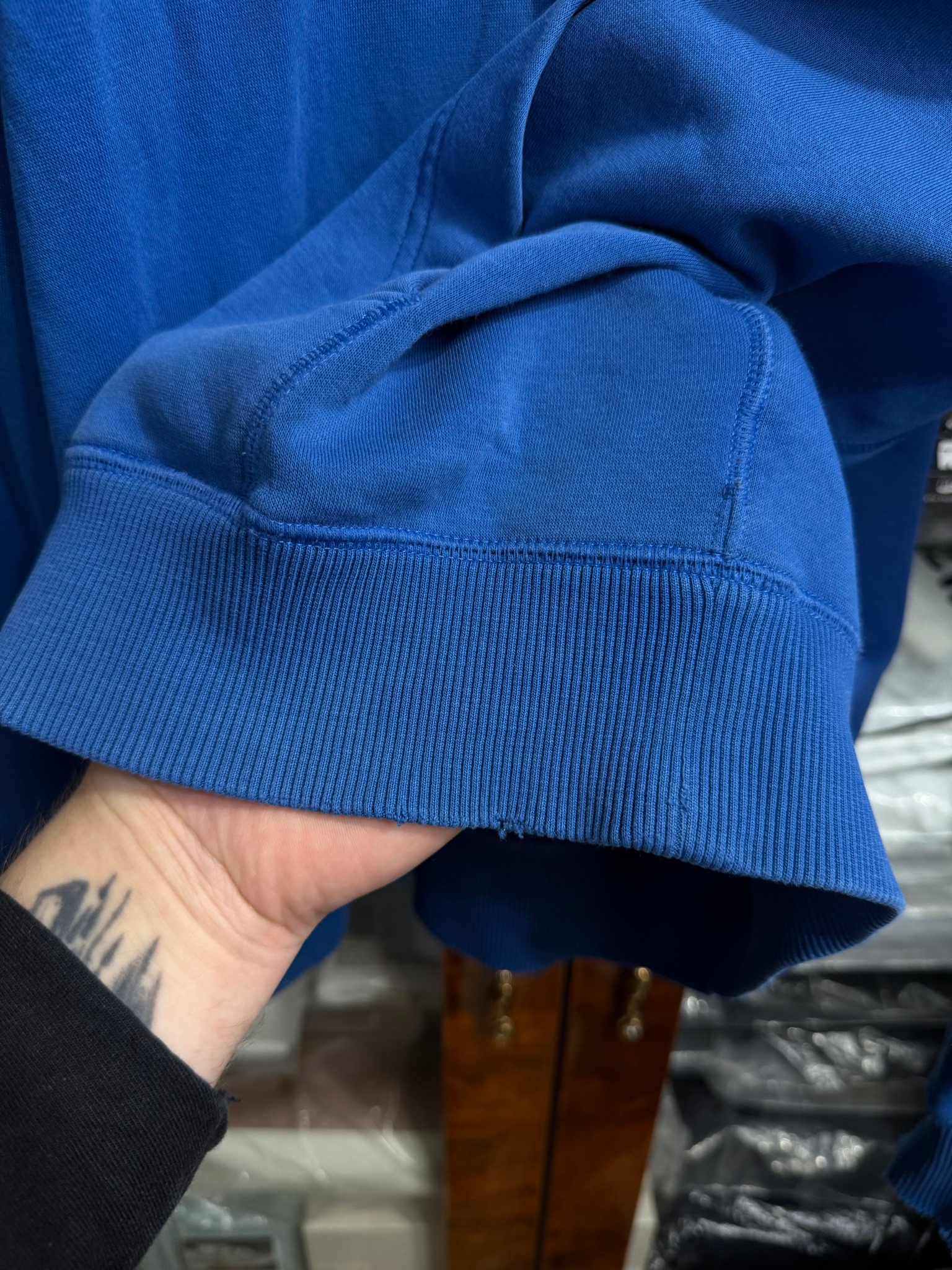 Nike Blue Mini Logo Zip Hoodie, миниатюра 6