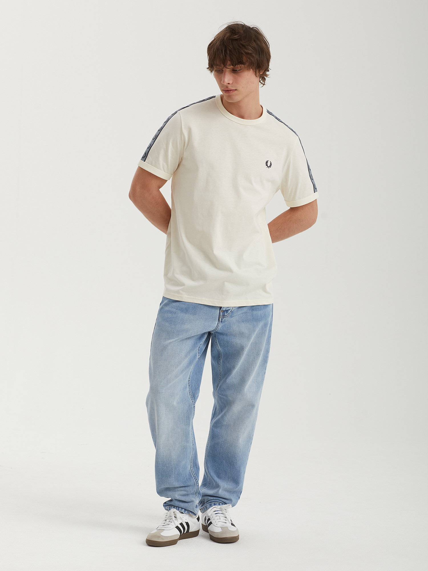 Fred Perry Contrast Tape Ringer T-Shirt, миниатюра 7
