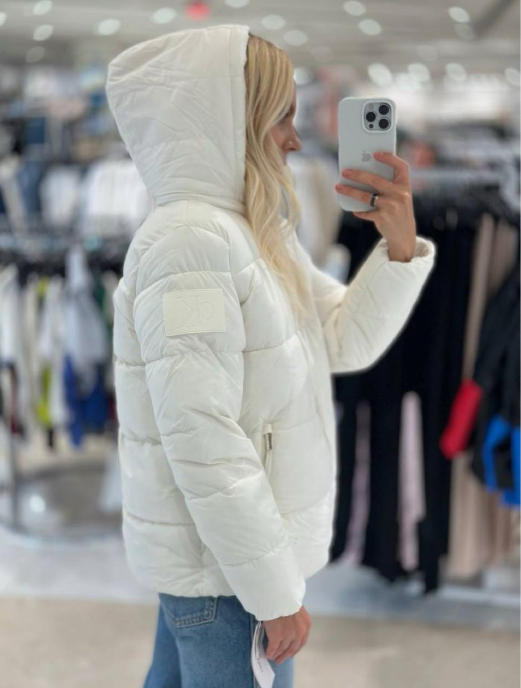 Calvin Klein Jeans Faux Fur Lined Hood Puffer Jacket, миниатюра 2