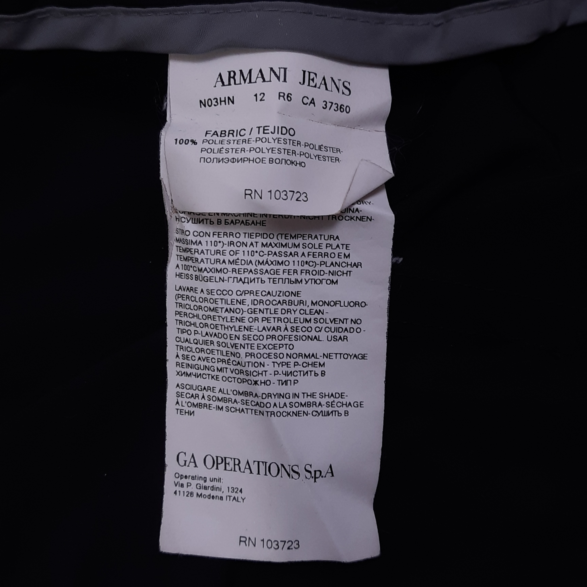 Armani Jeans Nylon Blazer Jacket, миниатюра 6