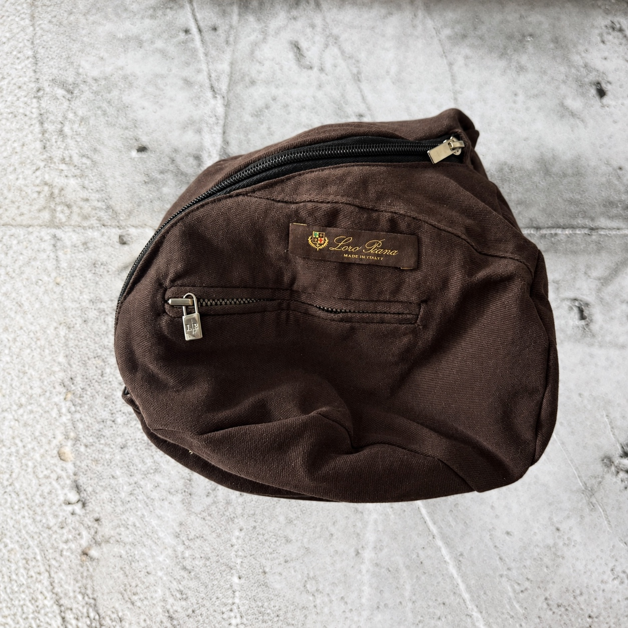 Loro Piana 2000s Vintage 1/1 Upcycled Custom Sling Bag, миниатюра 1