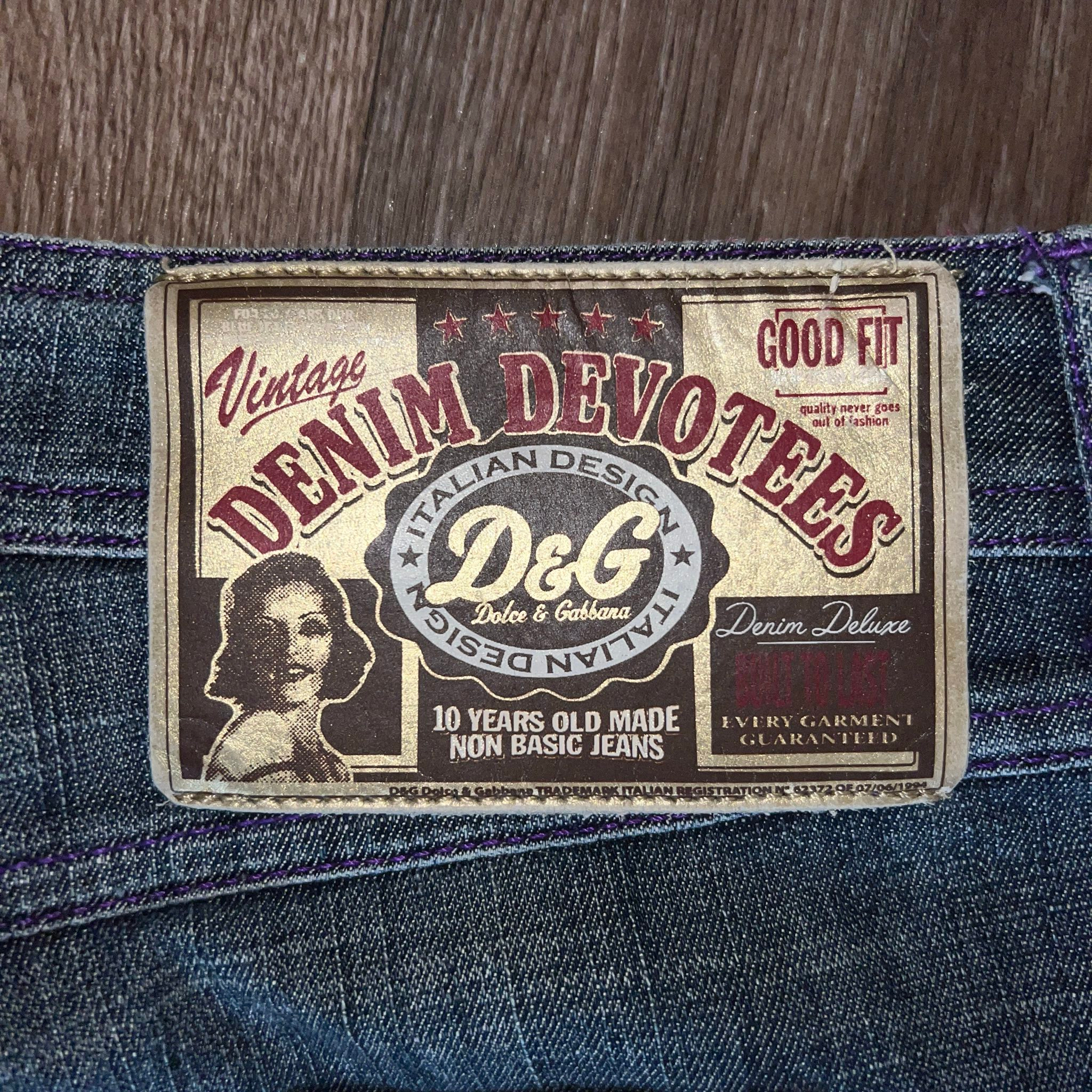 Dolce & Gabbana Vintage Low Rise Zip Up Jeans, миниатюра 1