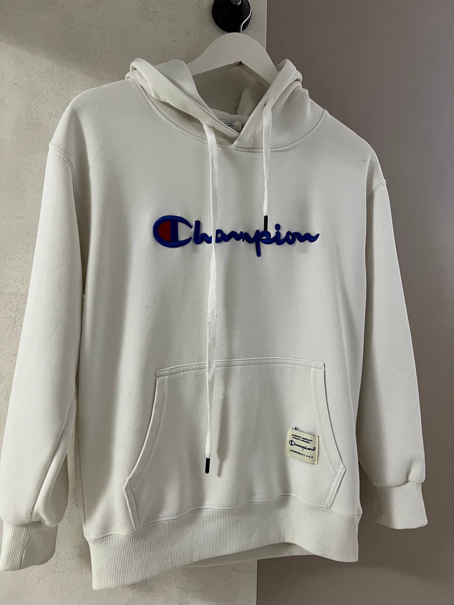 Champion White hoodie, миниатюра 1