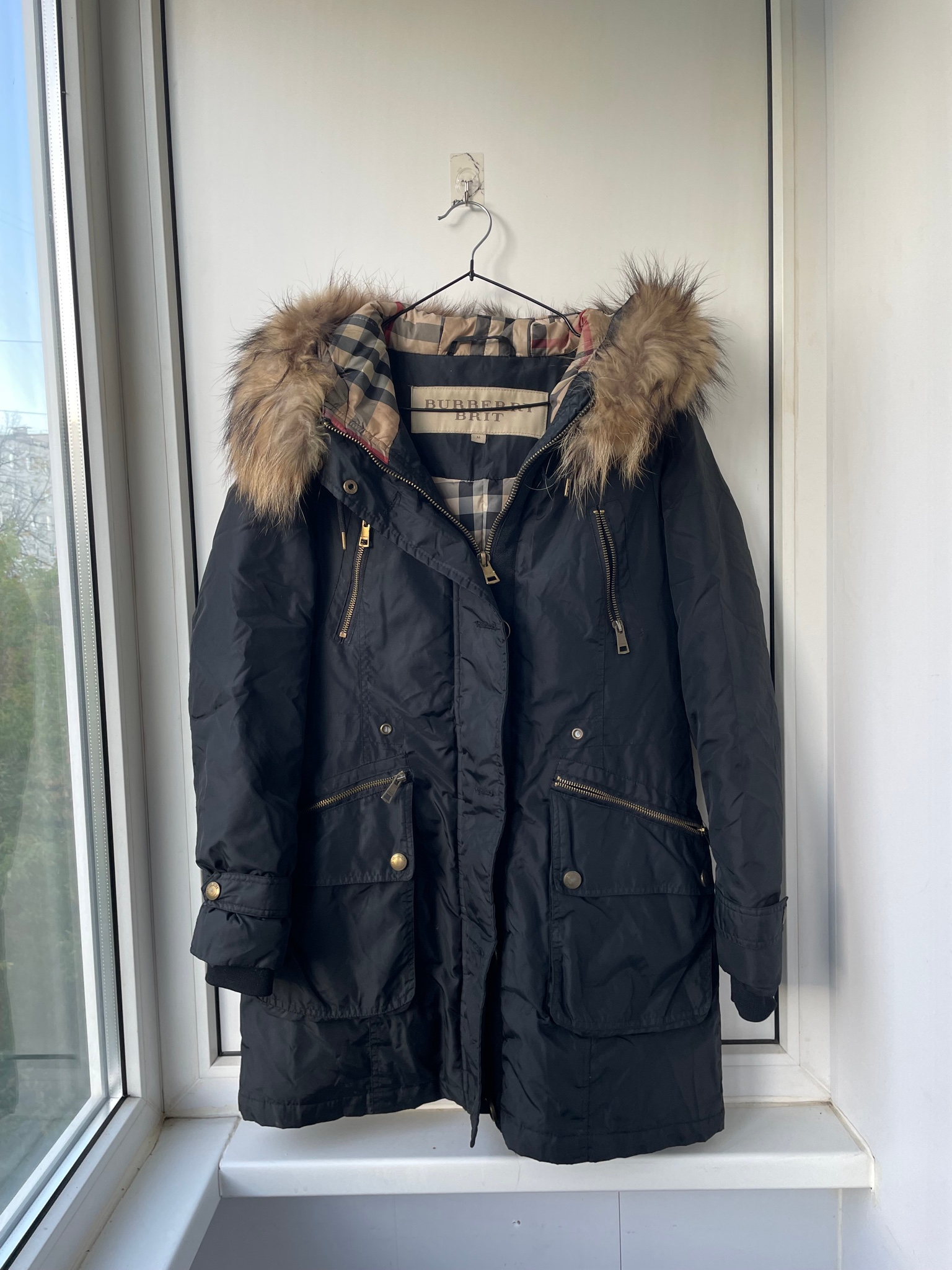 Burberry Brit Женская парка аляска, миниатюра 1