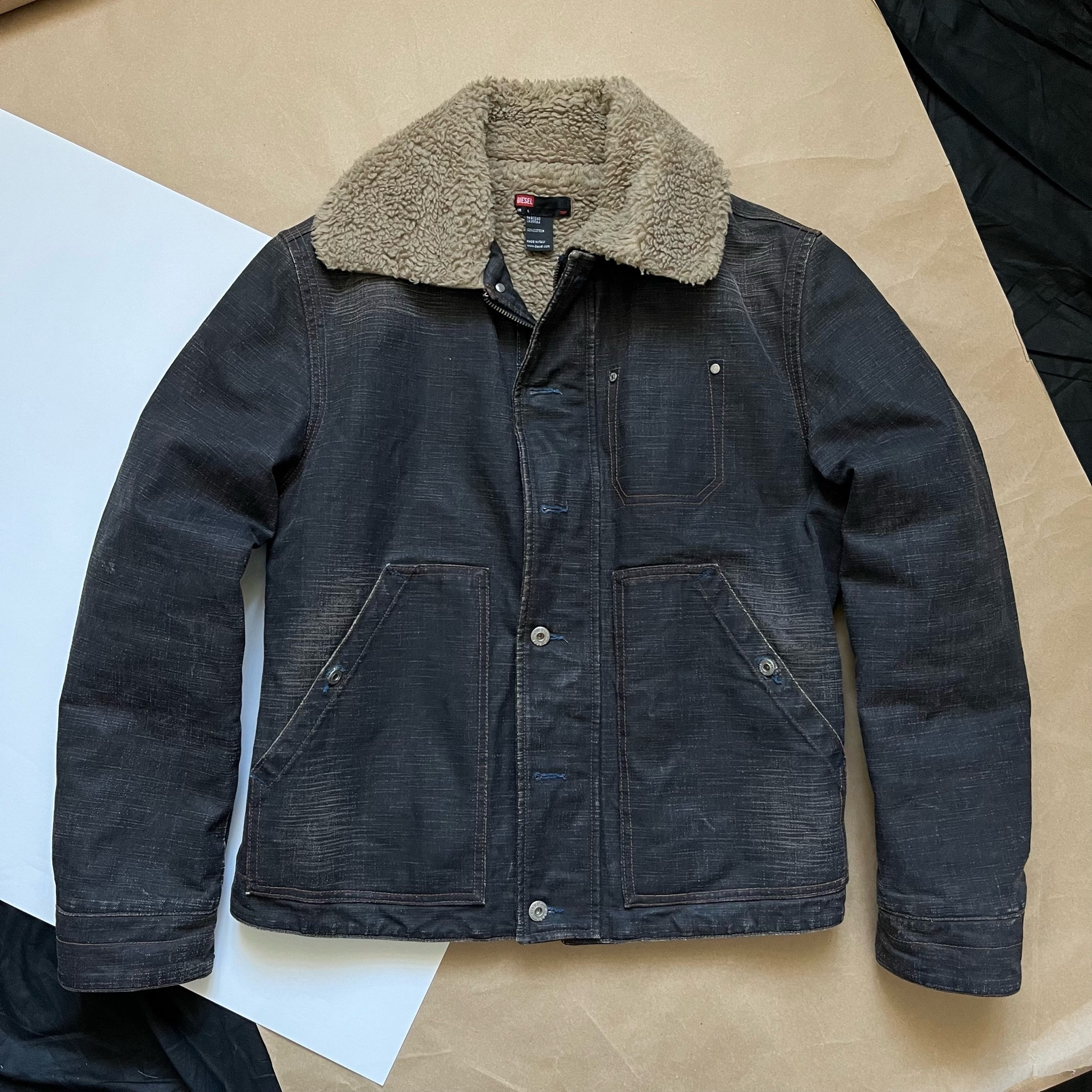 Diesel Italy Waxed Sherpa Jacket, миниатюра 1