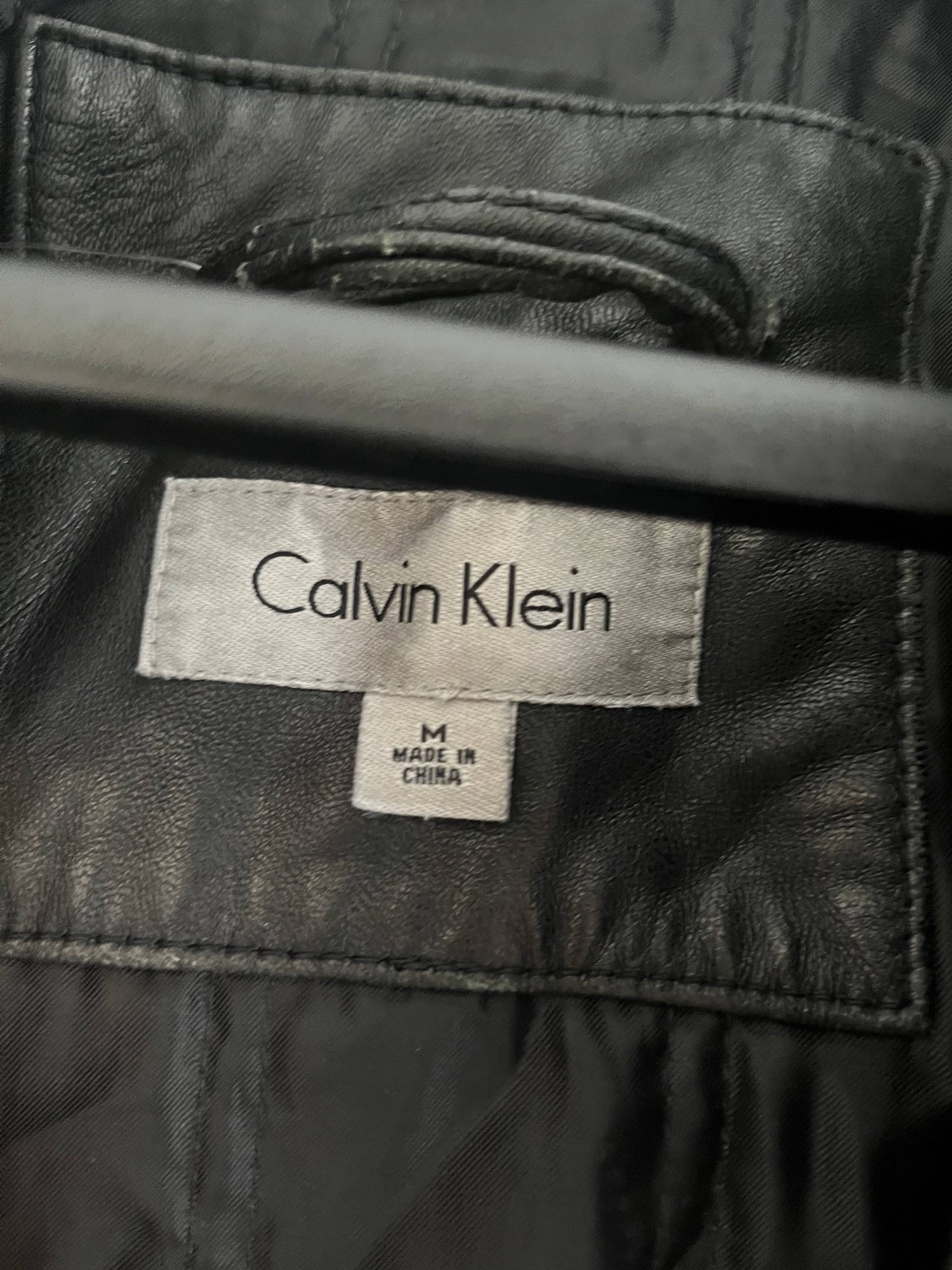 Calvin Klein Кожаная куртка, миниатюра 3