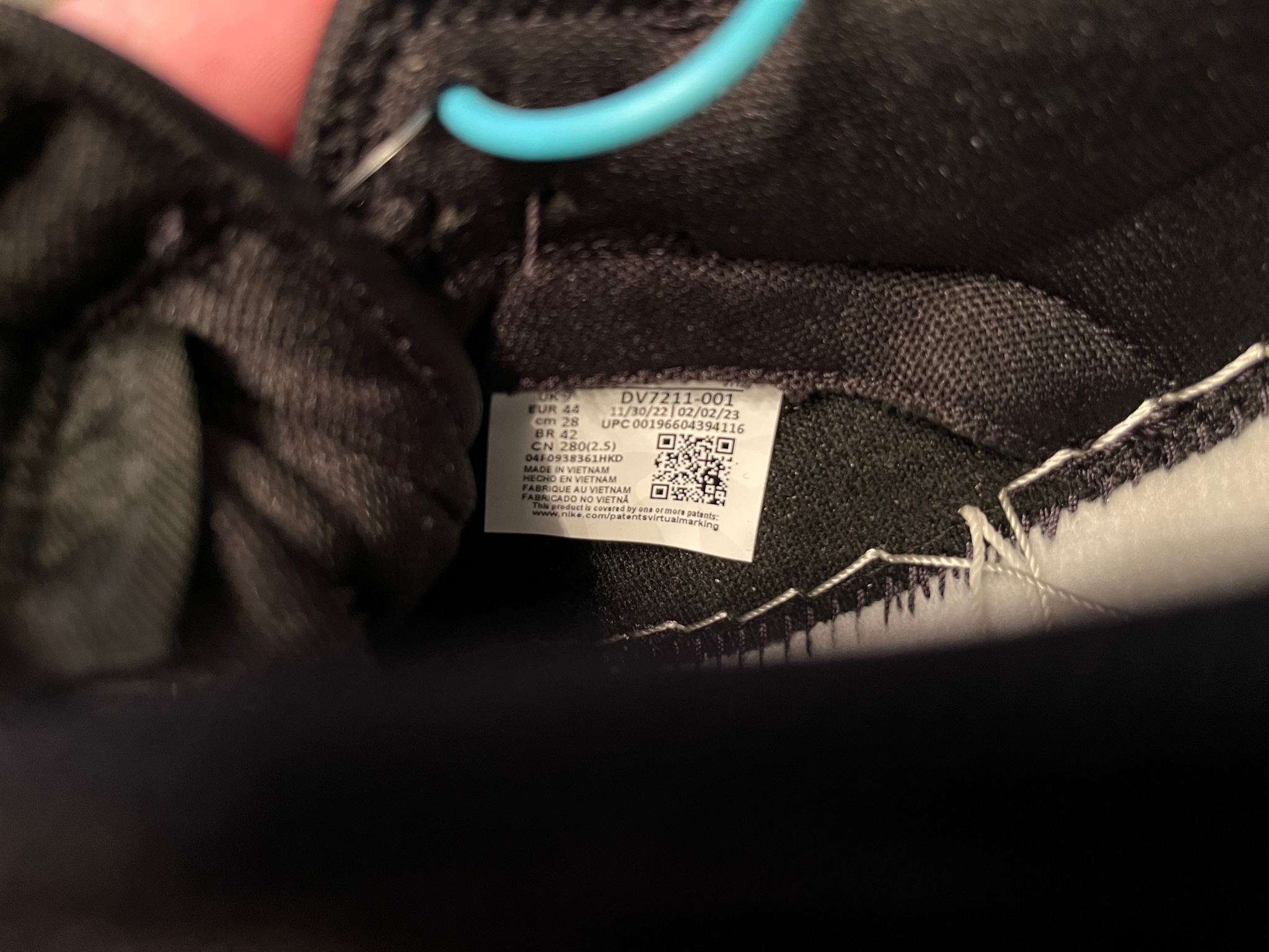Nike   Dunk Low Retro PRM Black Canvas, миниатюра 7
