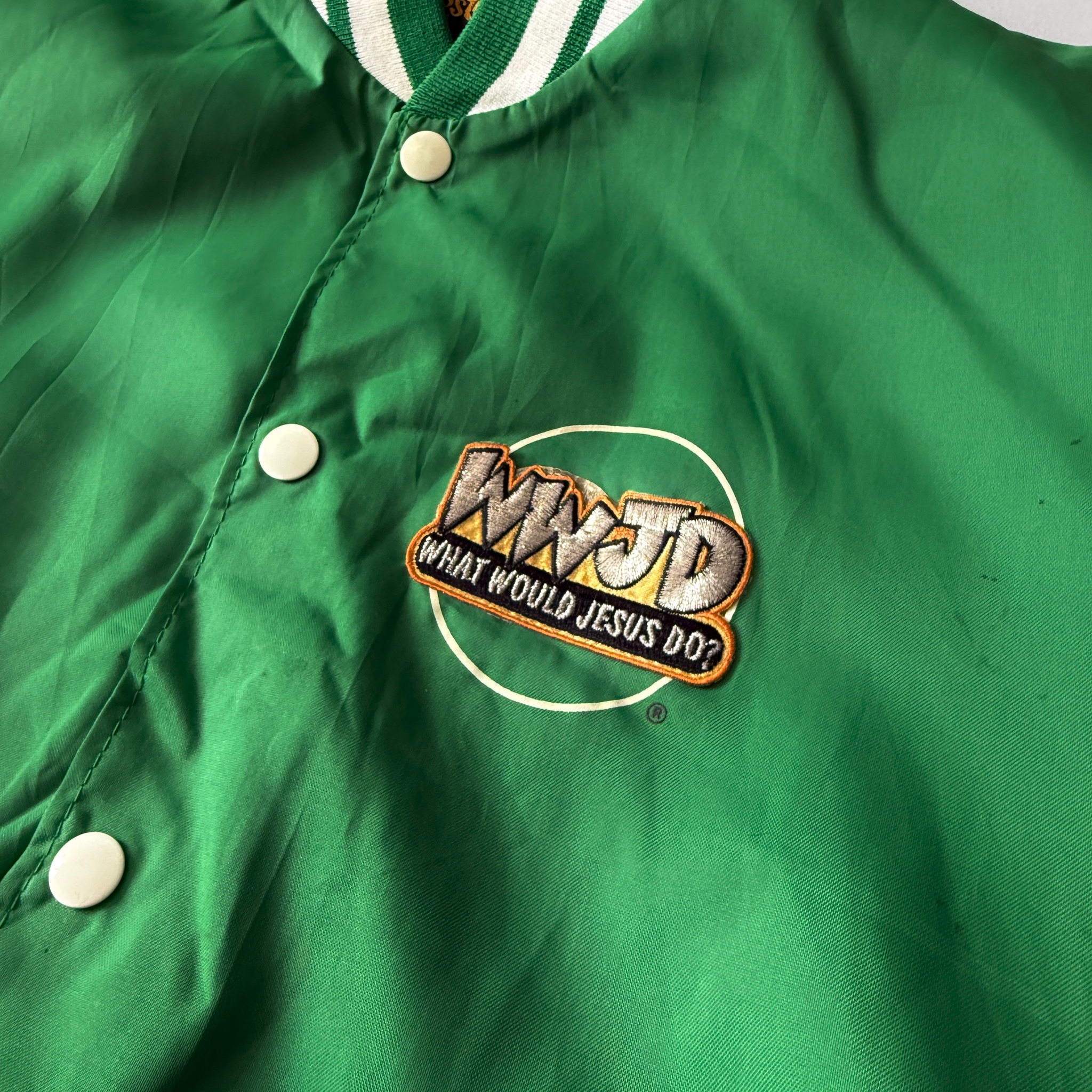 Swingsters WWJD bomber jacket (1980s vintage), миниатюра 4