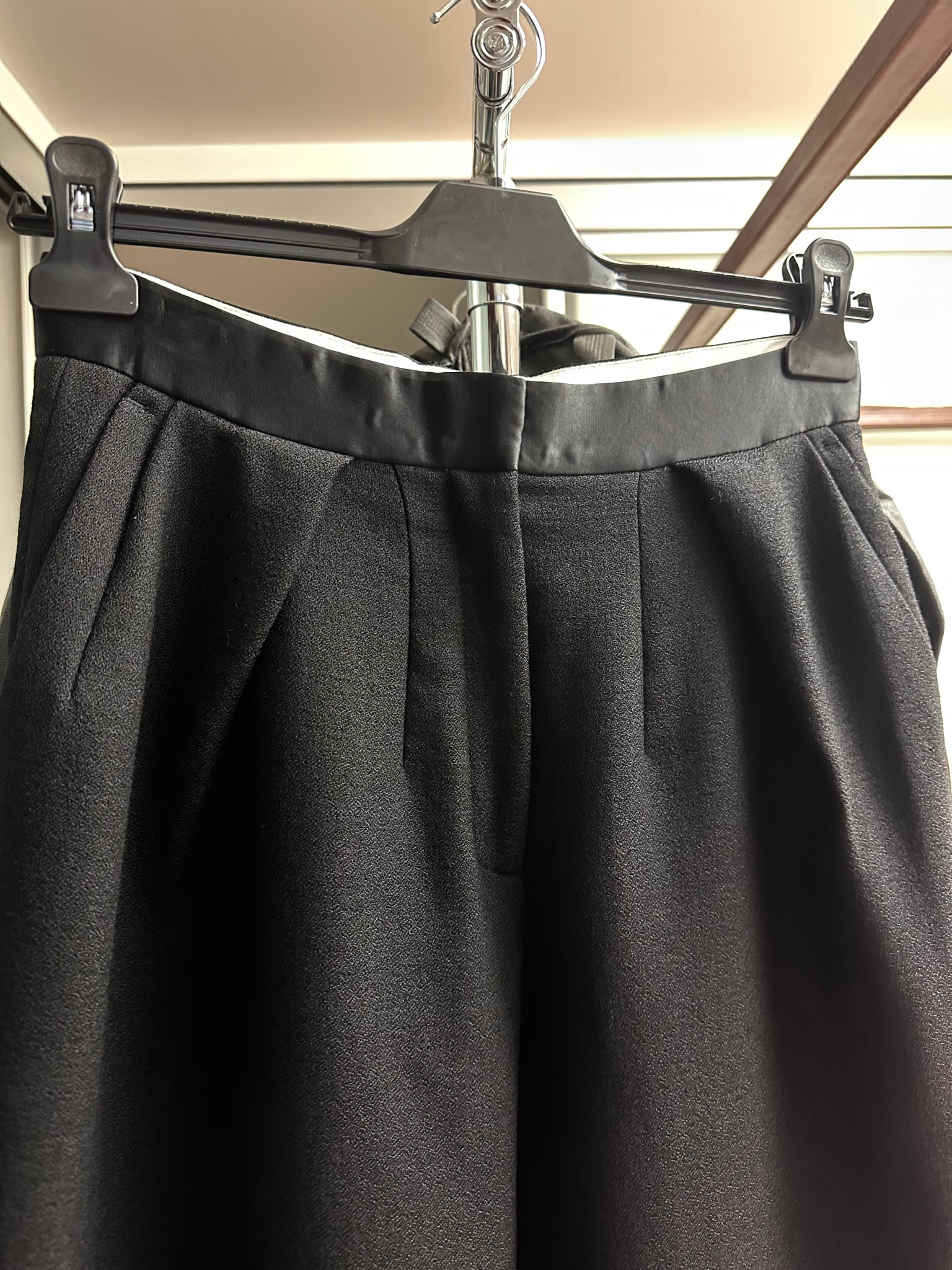 Celine Pleated Wide-Leg Tuxedo Trousers, миниатюра 4