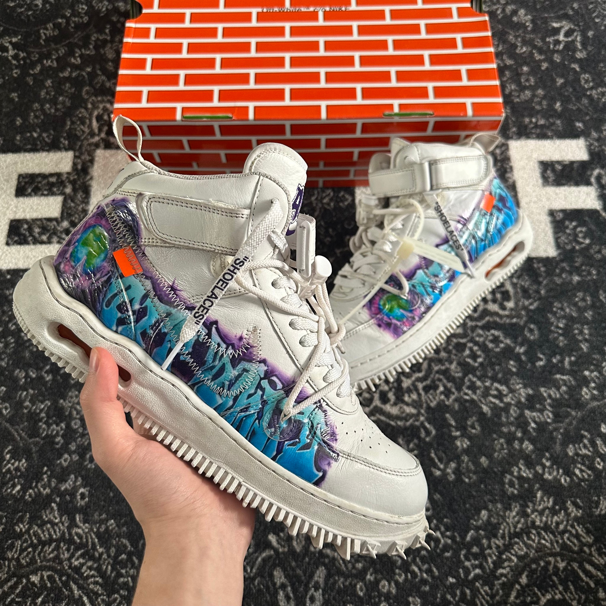 Nike x Off-White Air Force 1 mid Graffiti, миниатюра 1