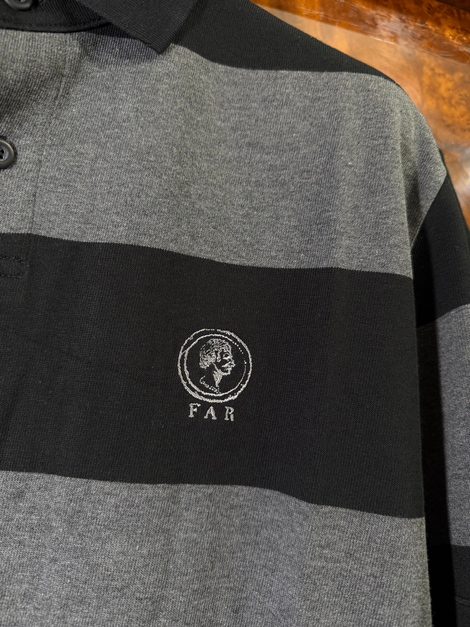 FAR FROM WHAT Far Wide Stripe Collar Shirts, миниатюра 4
