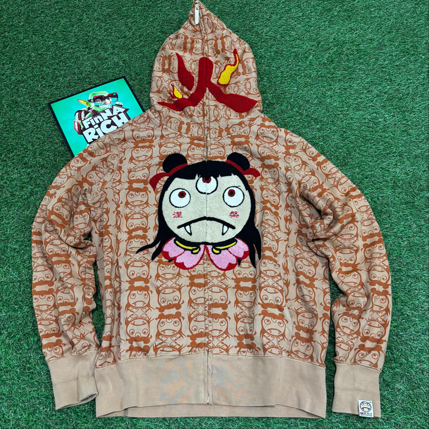 Devil Nut Vintage Zip-Hoodie, миниатюра 1