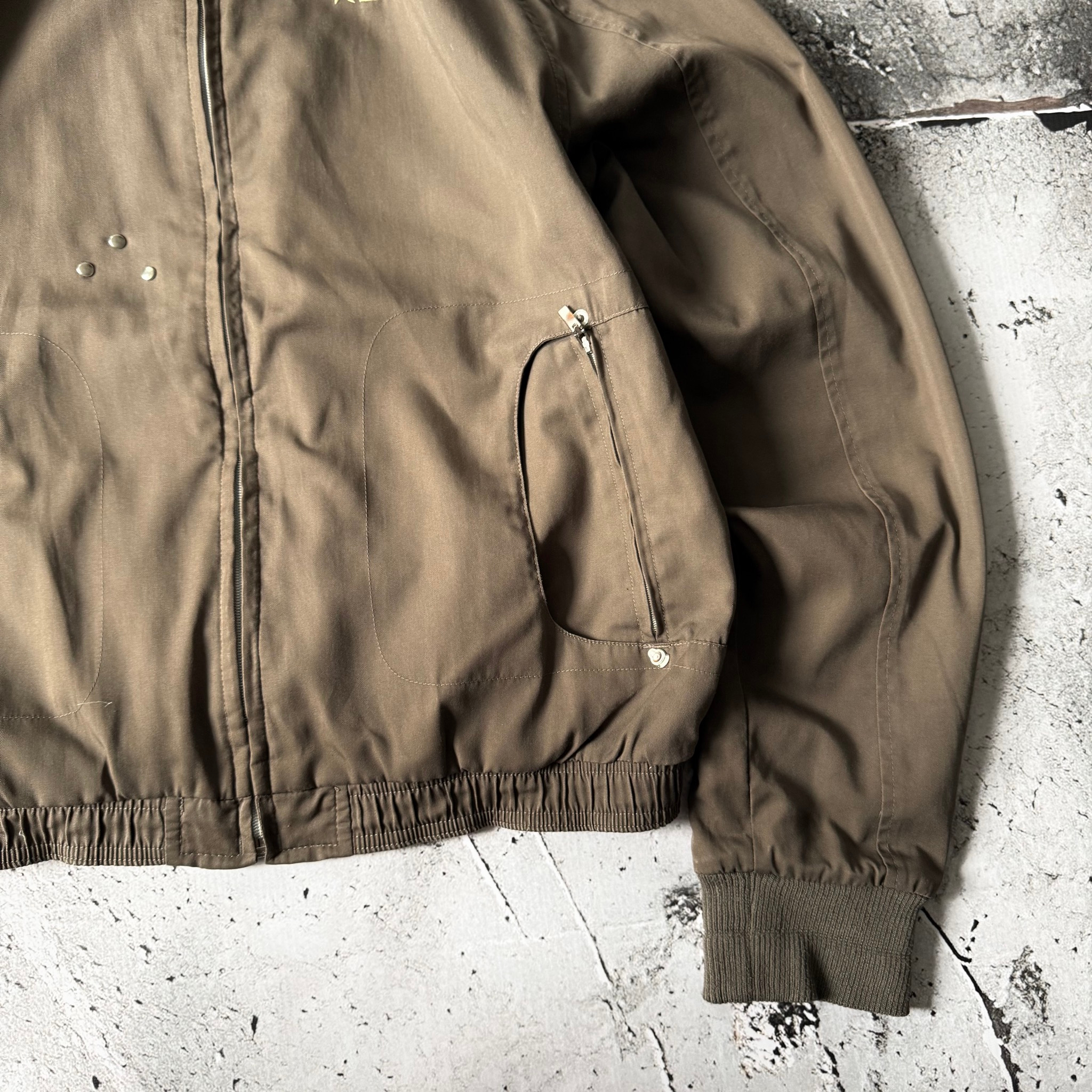 Reebok 2000s Vintage Brown Harrington Jacket, миниатюра 3