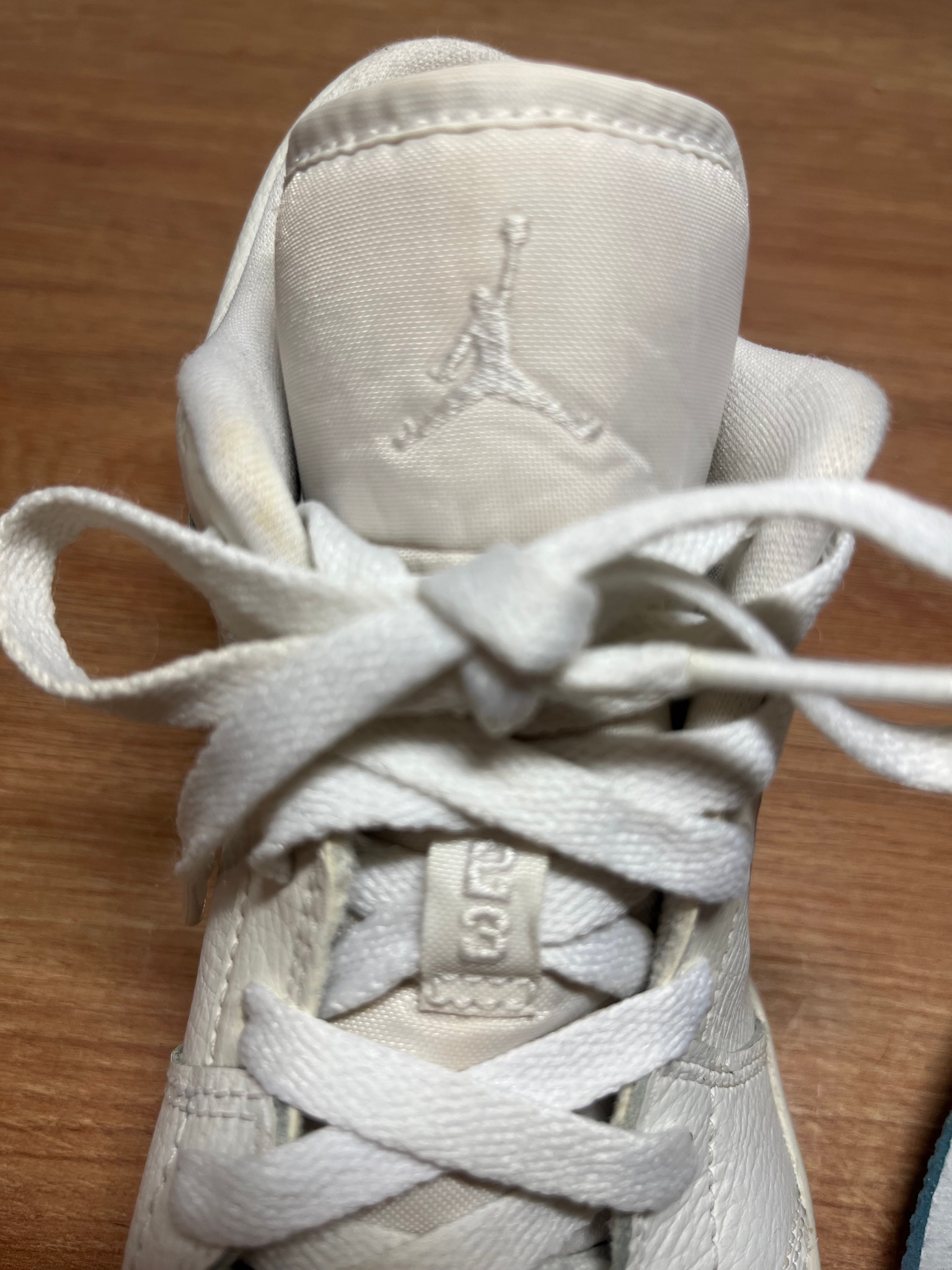 Nike Air Jordan 1 Low Triple White Logo (GS), миниатюра 6