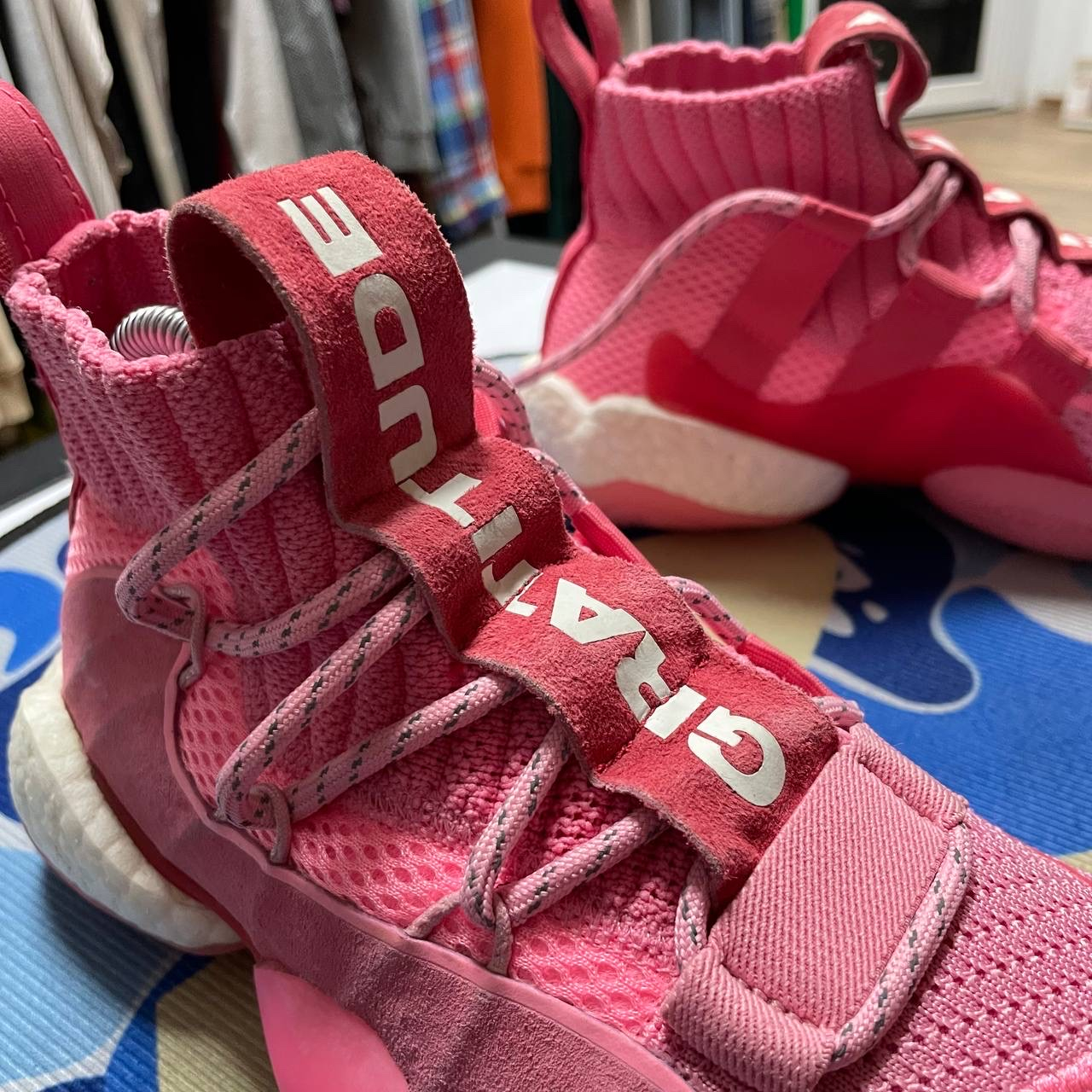 Adidas x Pharrell Crazy BYW X Hyper Pink, миниатюра 1