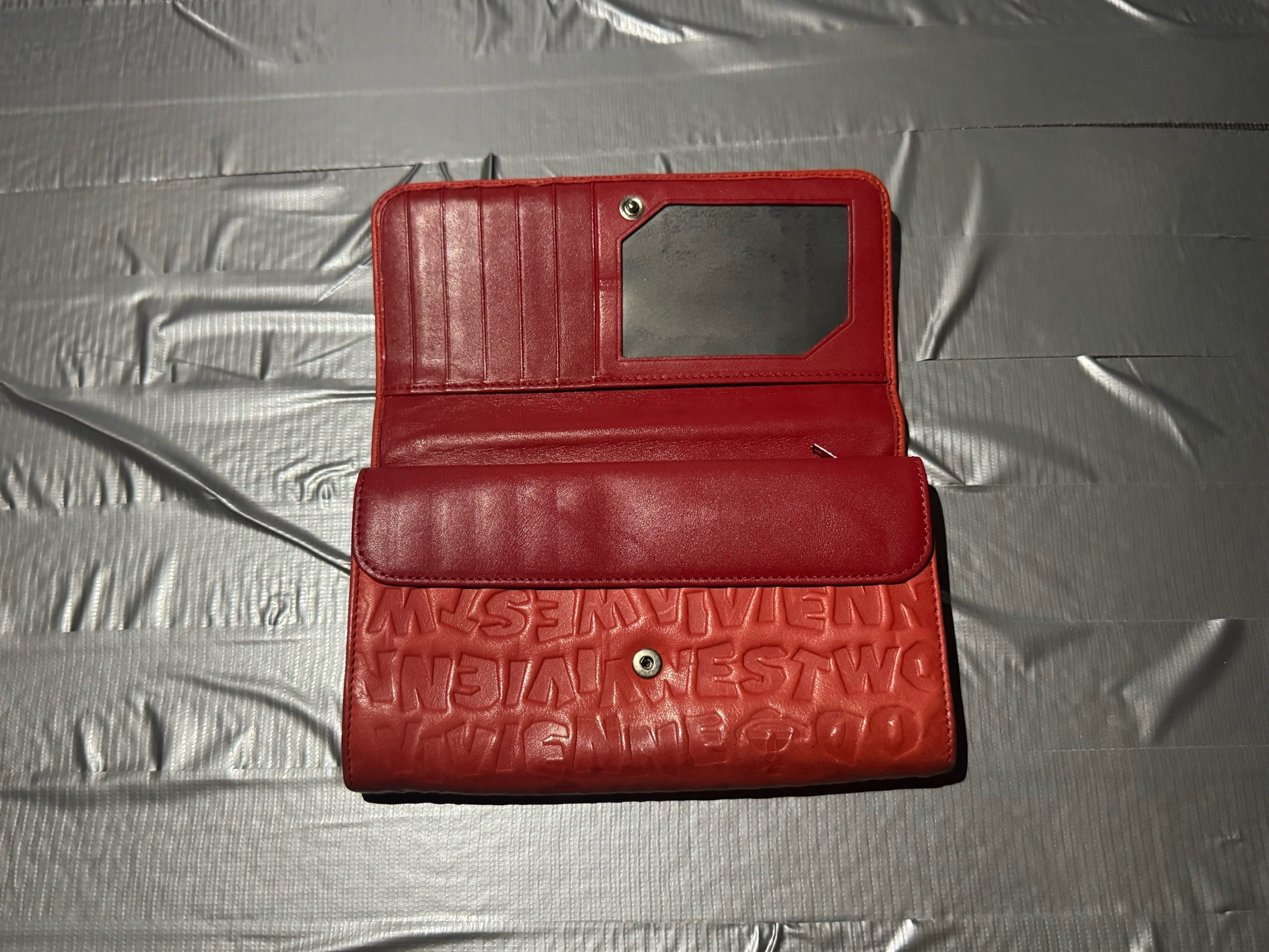 Vivienne Westwood RED LEATHER WALLET, миниатюра 4