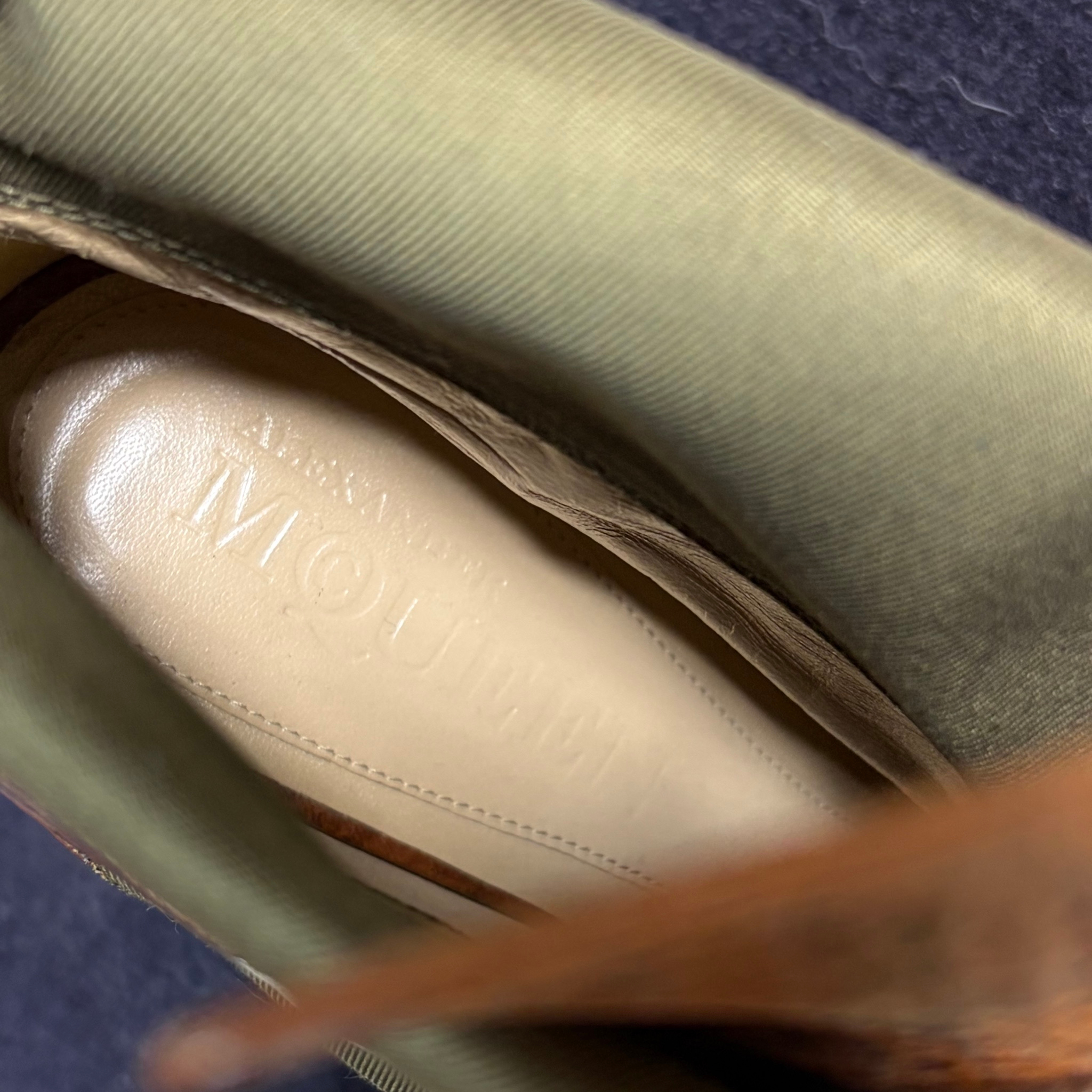 Alexander McQueen Khaki Faithful Boots, миниатюра 3