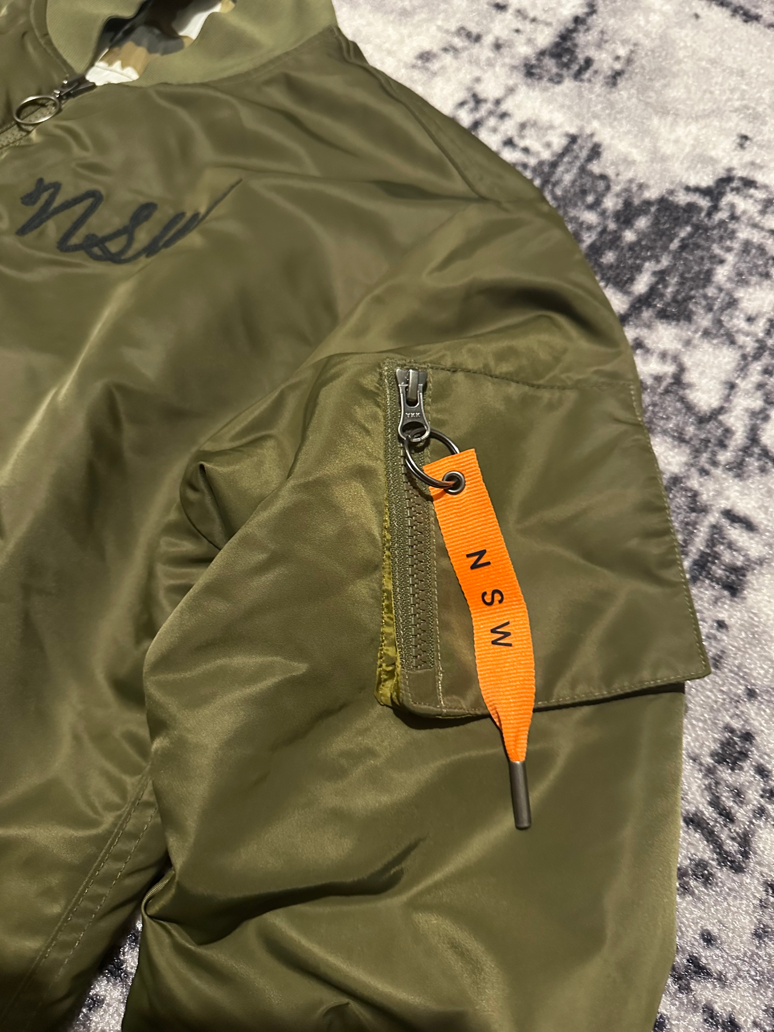 Nike NSW Insulated MA-1 Olive, миниатюра 4