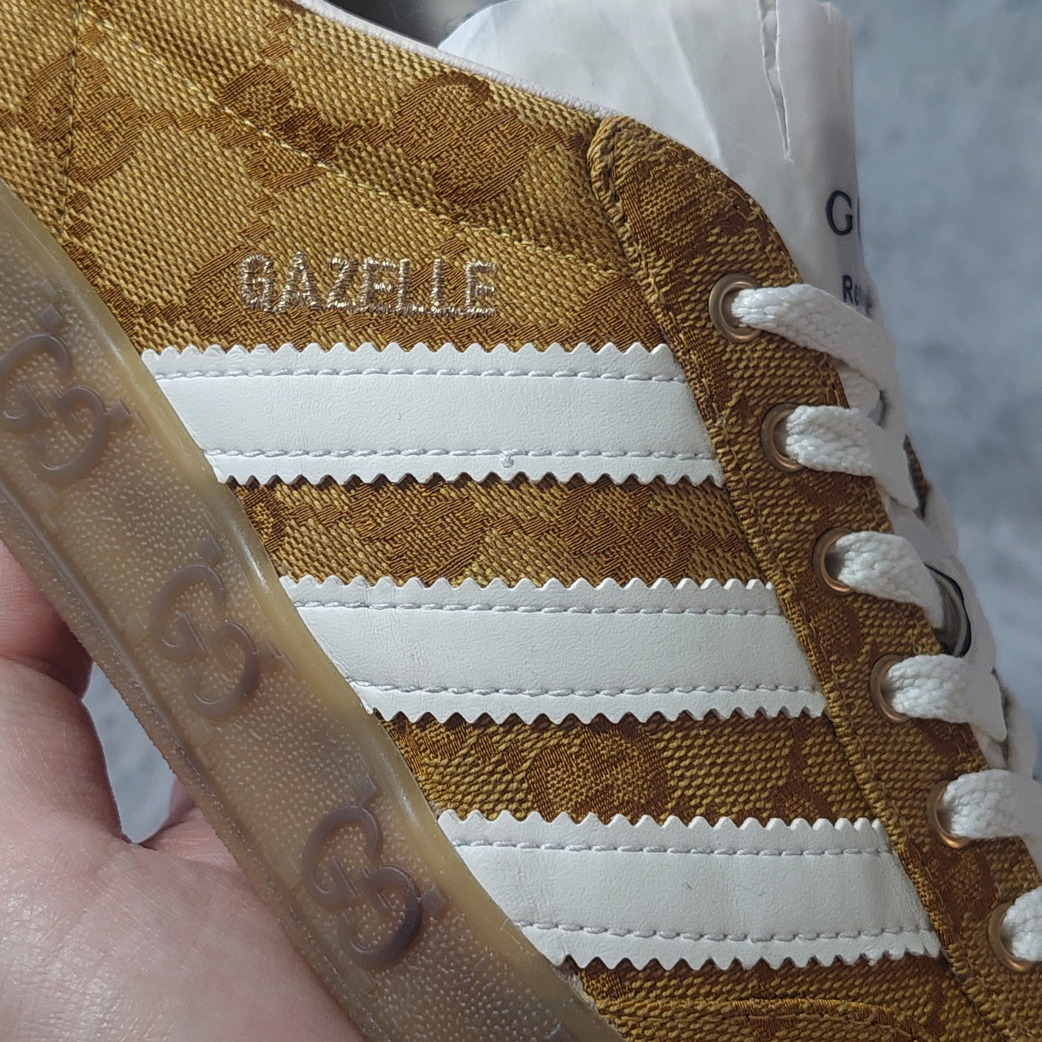 adidas x Gucci Gazelle "Beige Brown", миниатюра 15