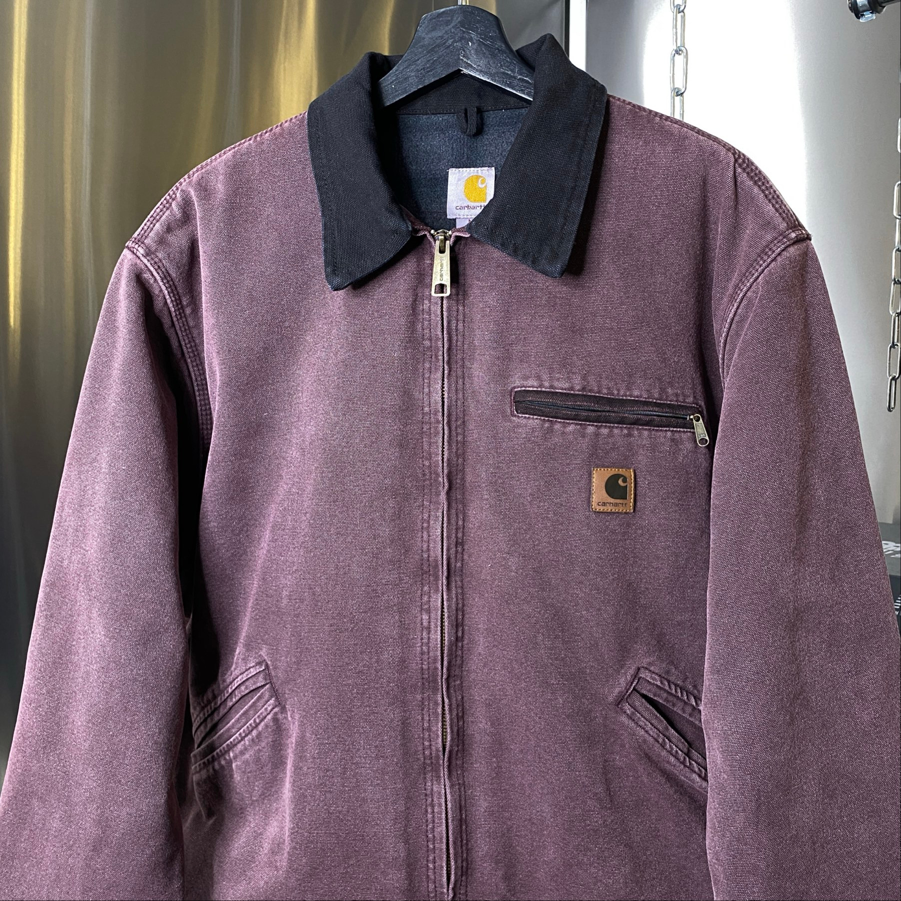 CARHARTT DETROIT JACKET BURGUNDY, миниатюра 2