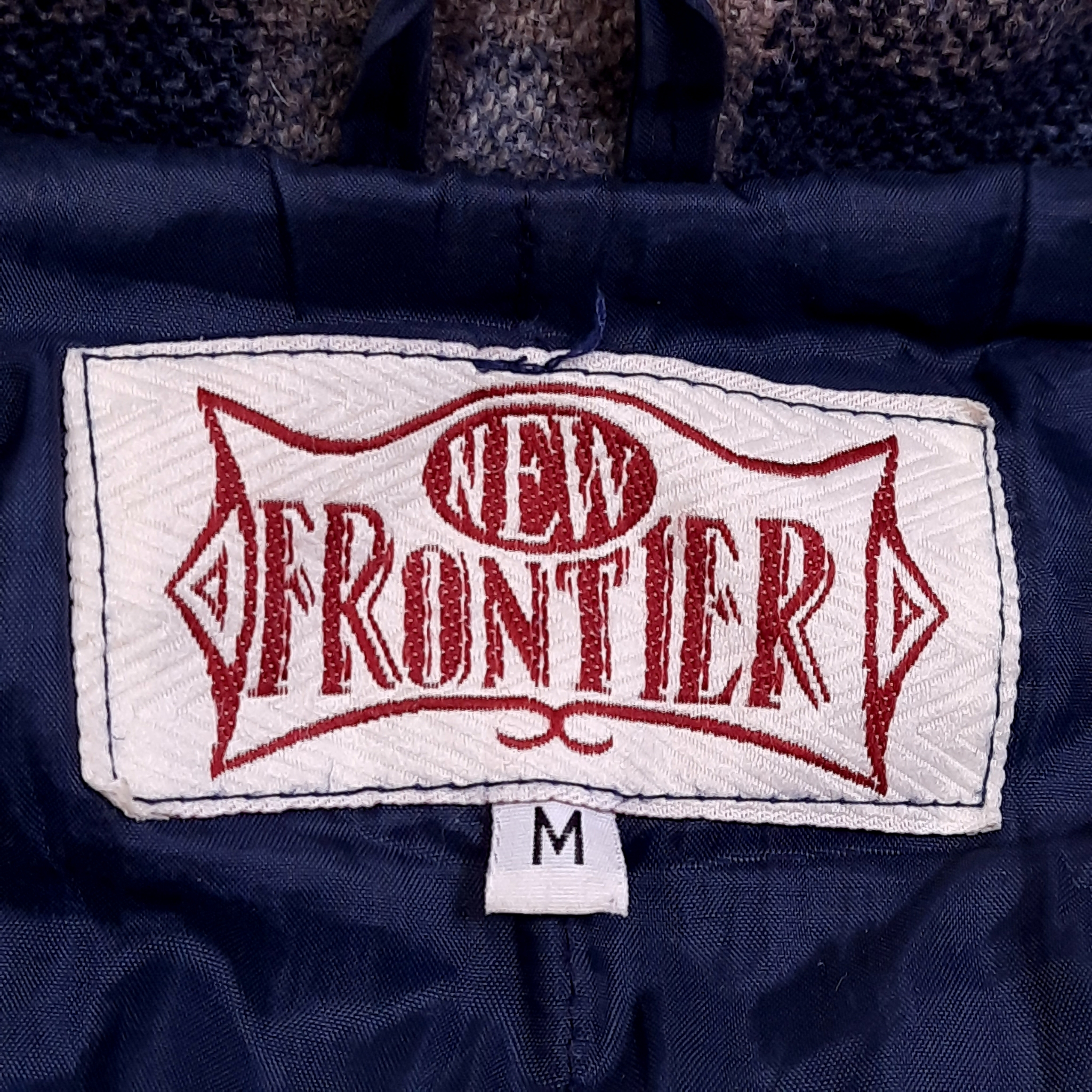 New Frontier Wool Plaid Jacket Vintage, миниатюра 3