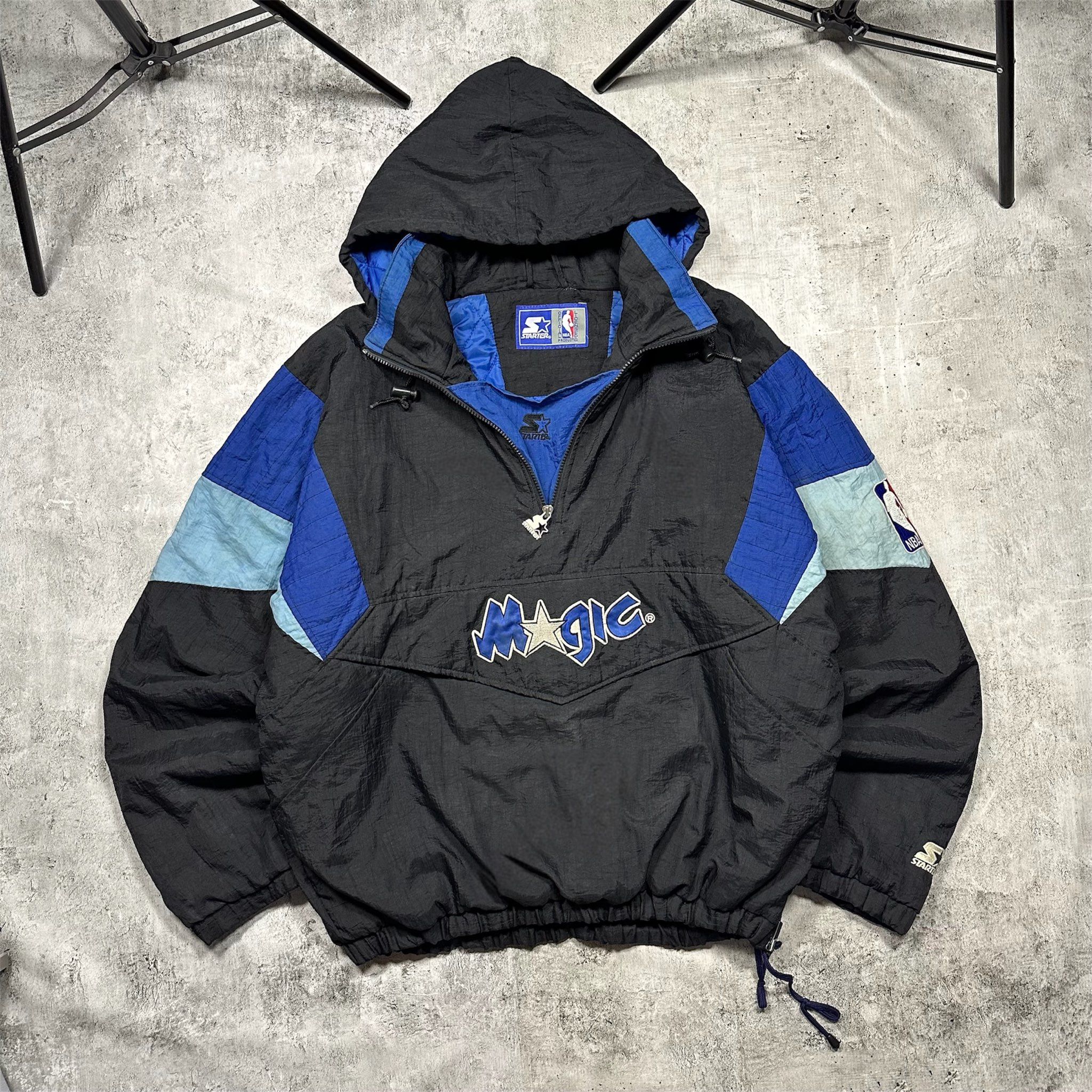 Starter Orlando Magic half zip windbreaker/puffer jacket 90s, миниатюра 19