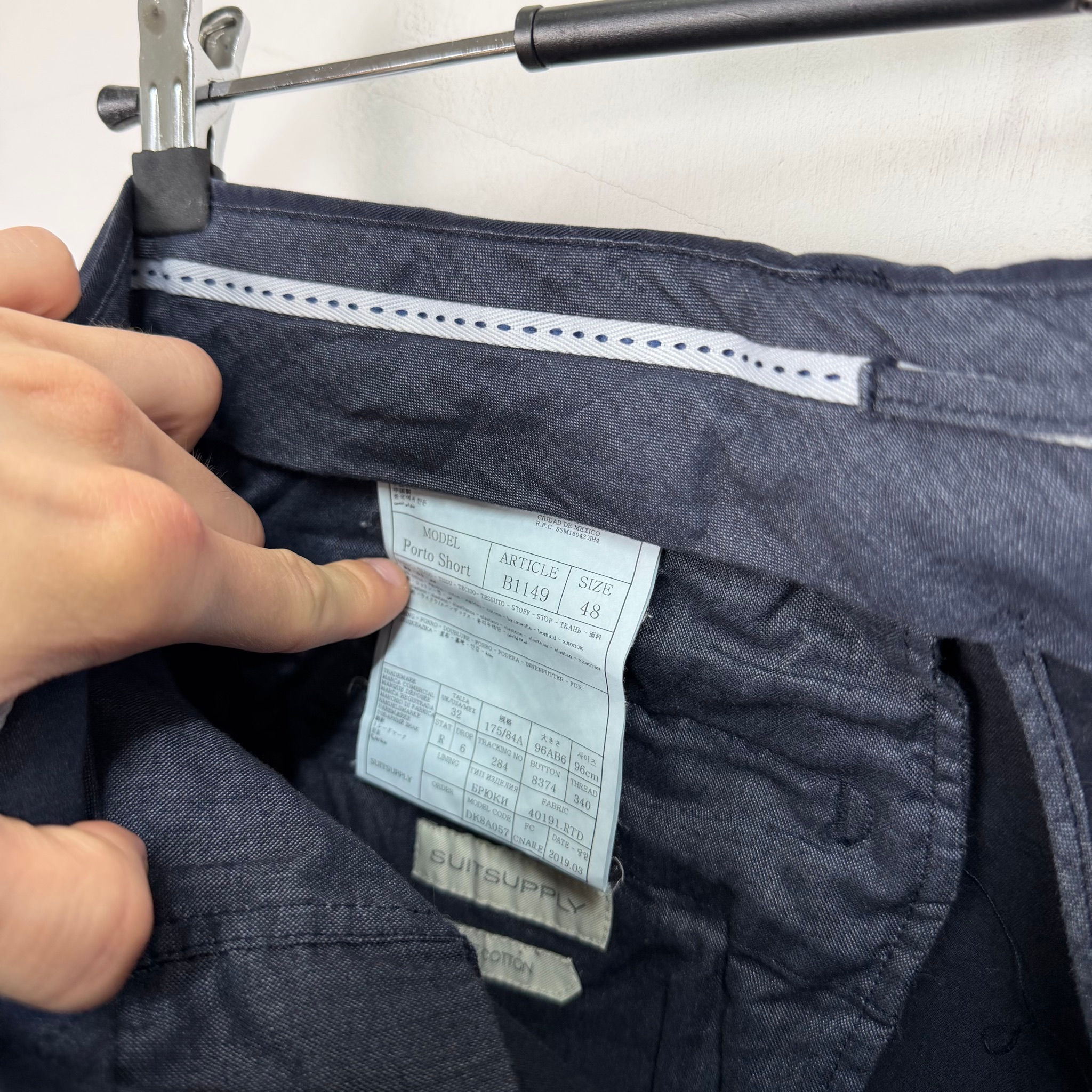 Suitsupply Old Money Pure Cotton Shorts, миниатюра 7