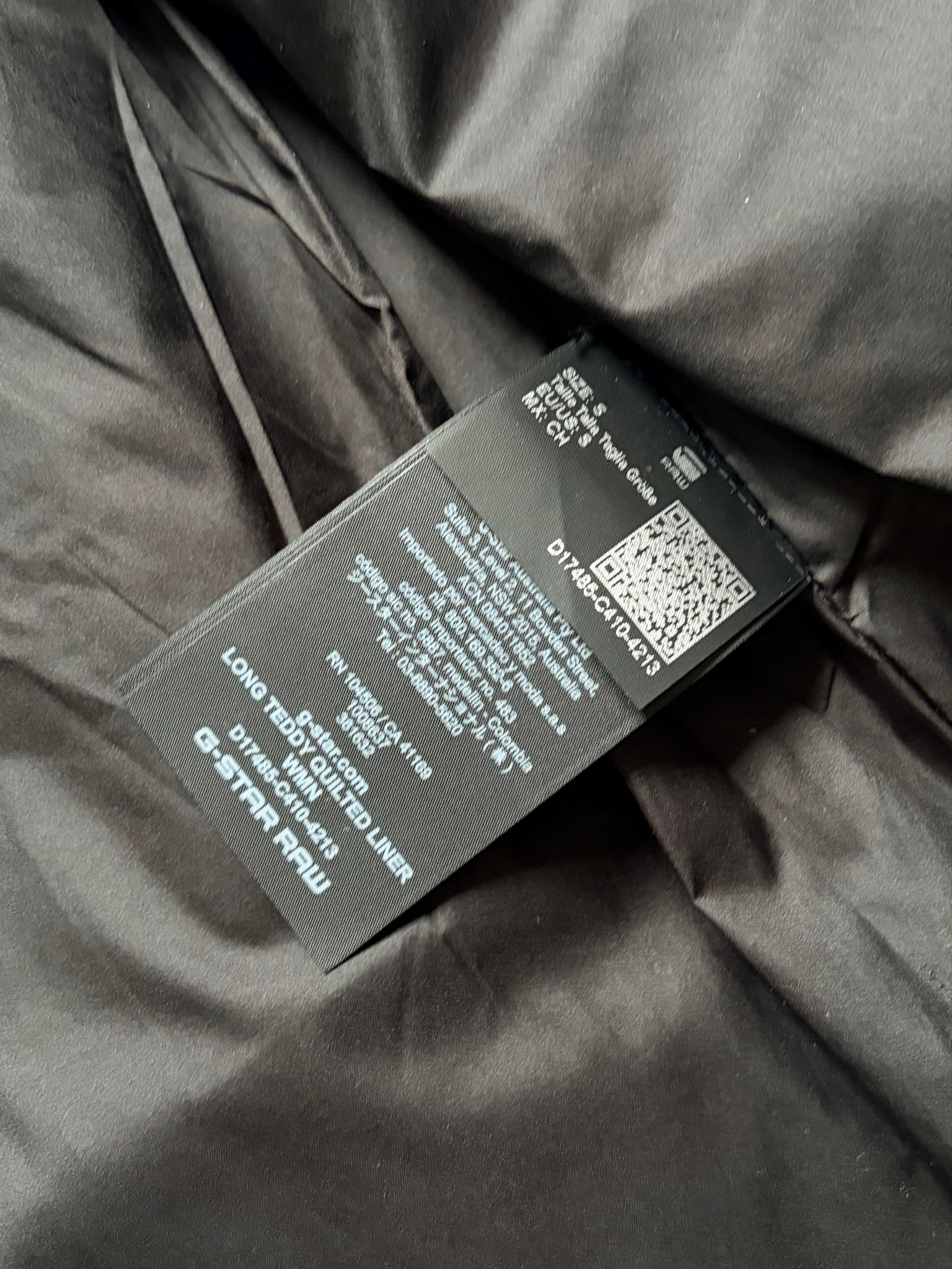 G-Star RAW Long Wool Quilted Liner, миниатюра 7