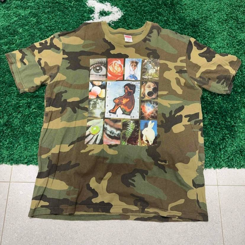 Supreme SS19 Original Sin Tee Woodland Camo, миниатюра 1