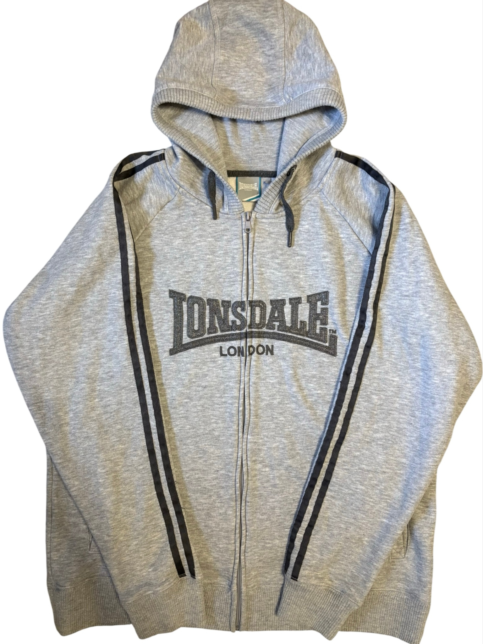 Lonsdale London Zip Hoodie Big Logo, миниатюра 1