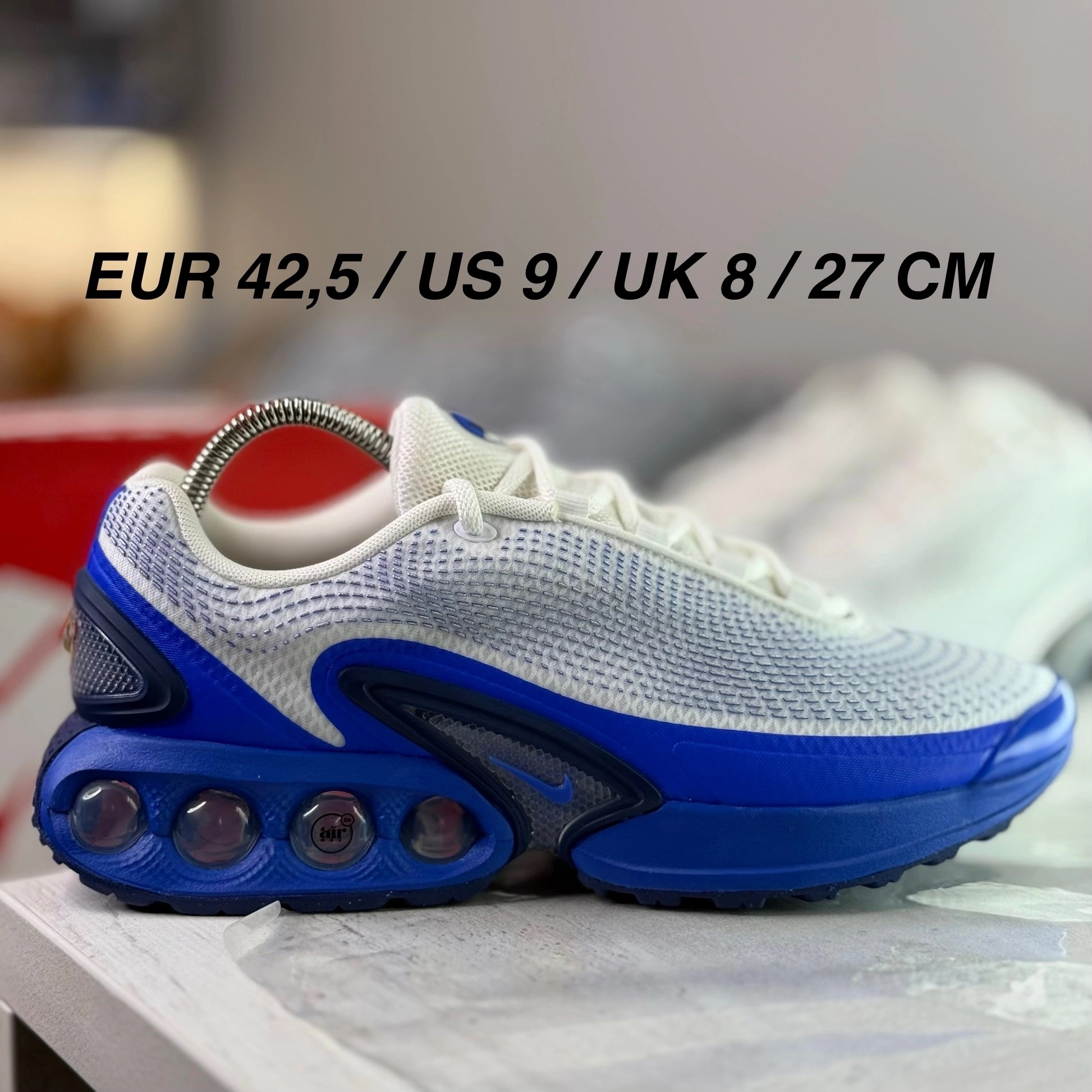 Nike Air Max Dn «Platinum/Royal Blue», миниатюра 1