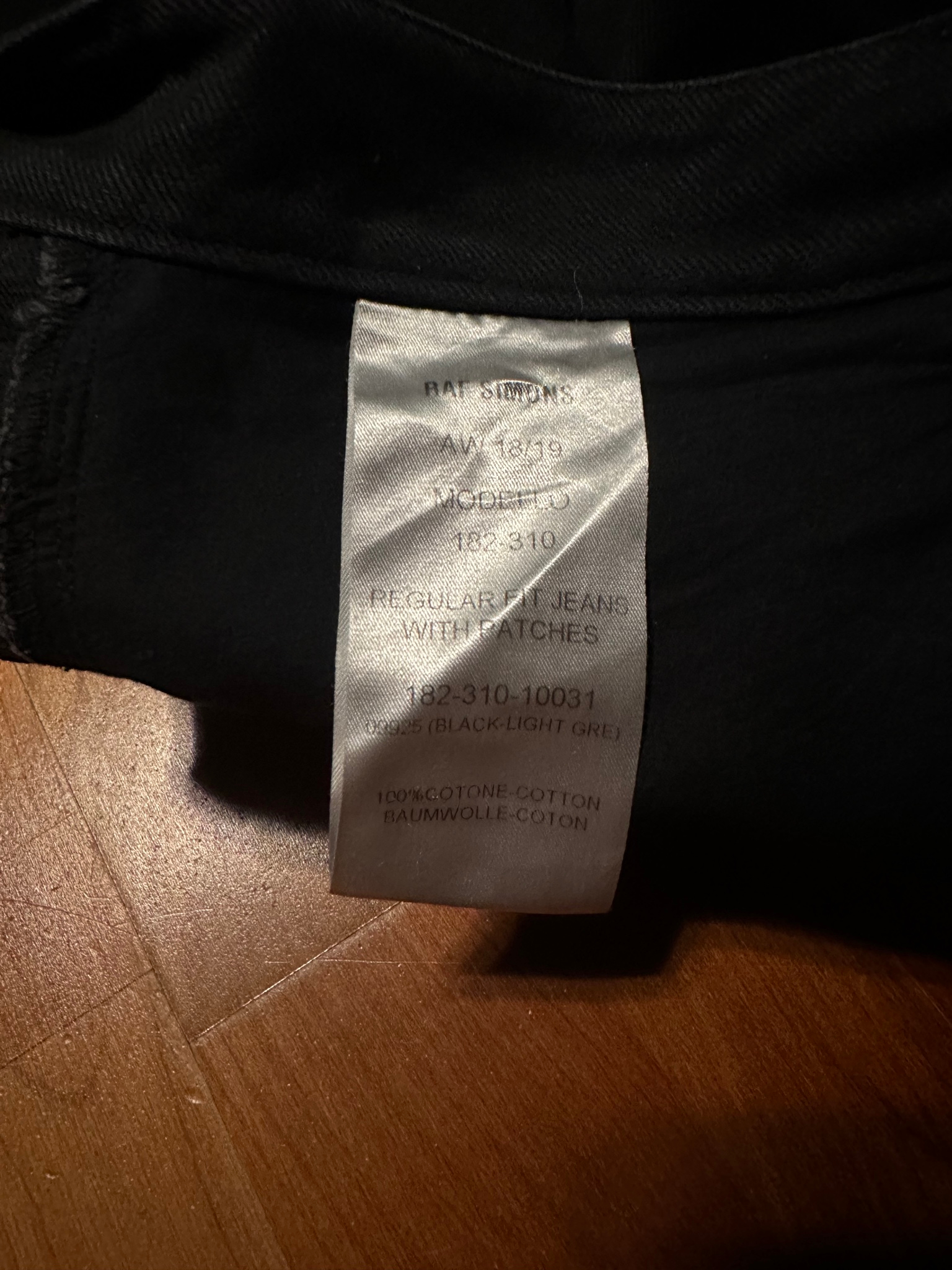 Raf Simons AW18 "Drugs" Knee Patch Denim, миниатюра 3