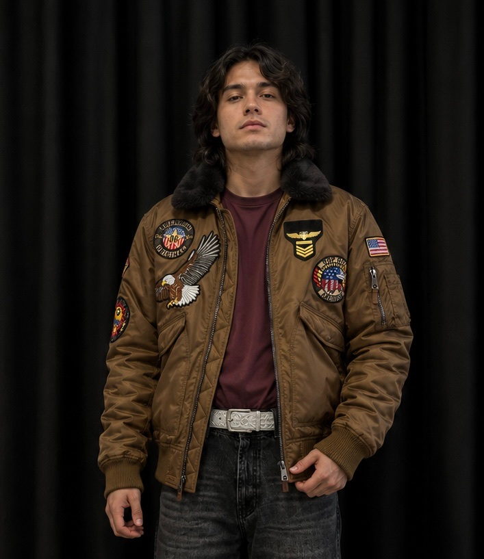 Top Gun Бомбер Top Gun CWU-45 American, миниатюра 5