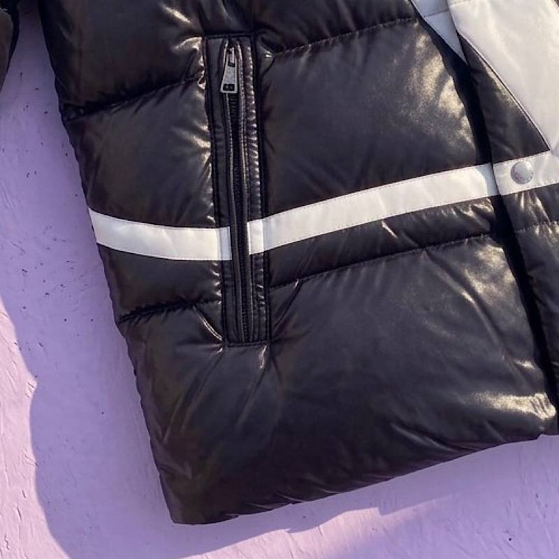 Moncler x Valentino Moncler x VLNT пуховик чёрный | Зимняя куртка с принтом, миниатюра 4