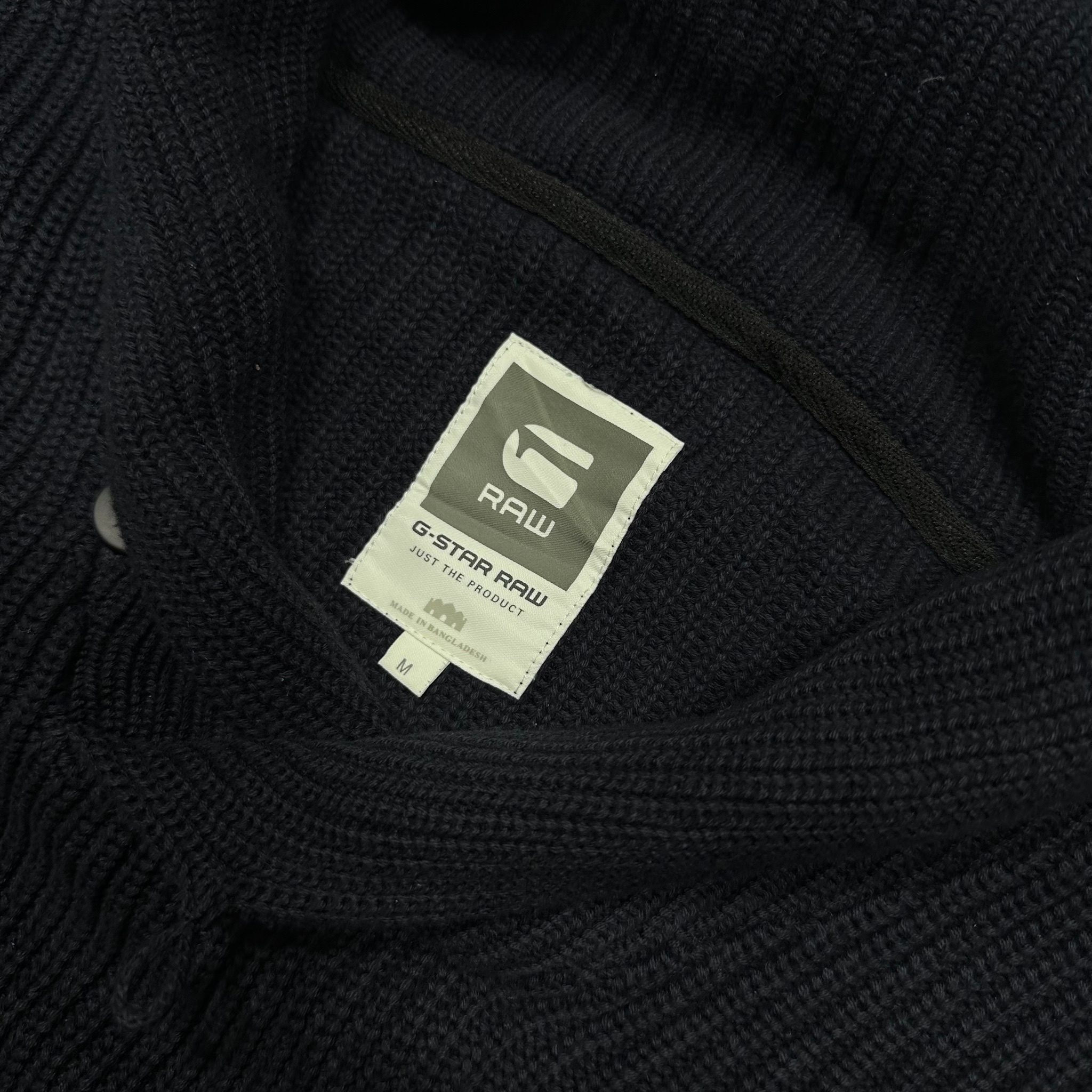 G-STAR RAW Cotton Chunky-Knit Jumper Sweater (dark blue), миниатюра 3