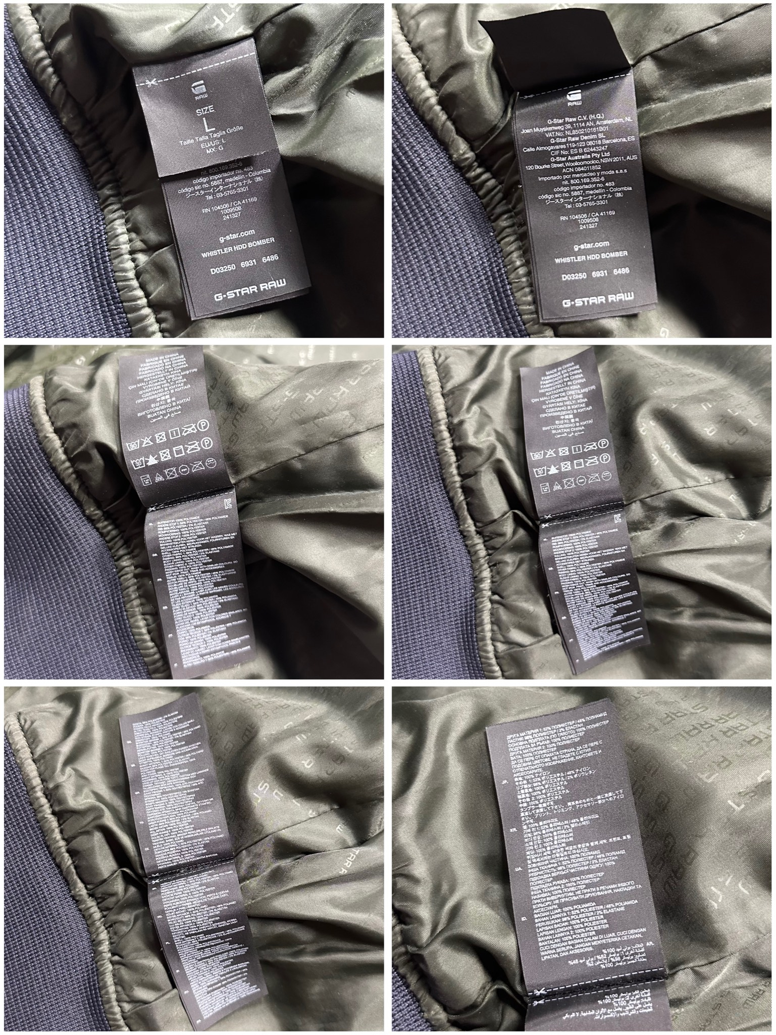 G Star Raw Whistler HDD bomber down, миниатюра 7