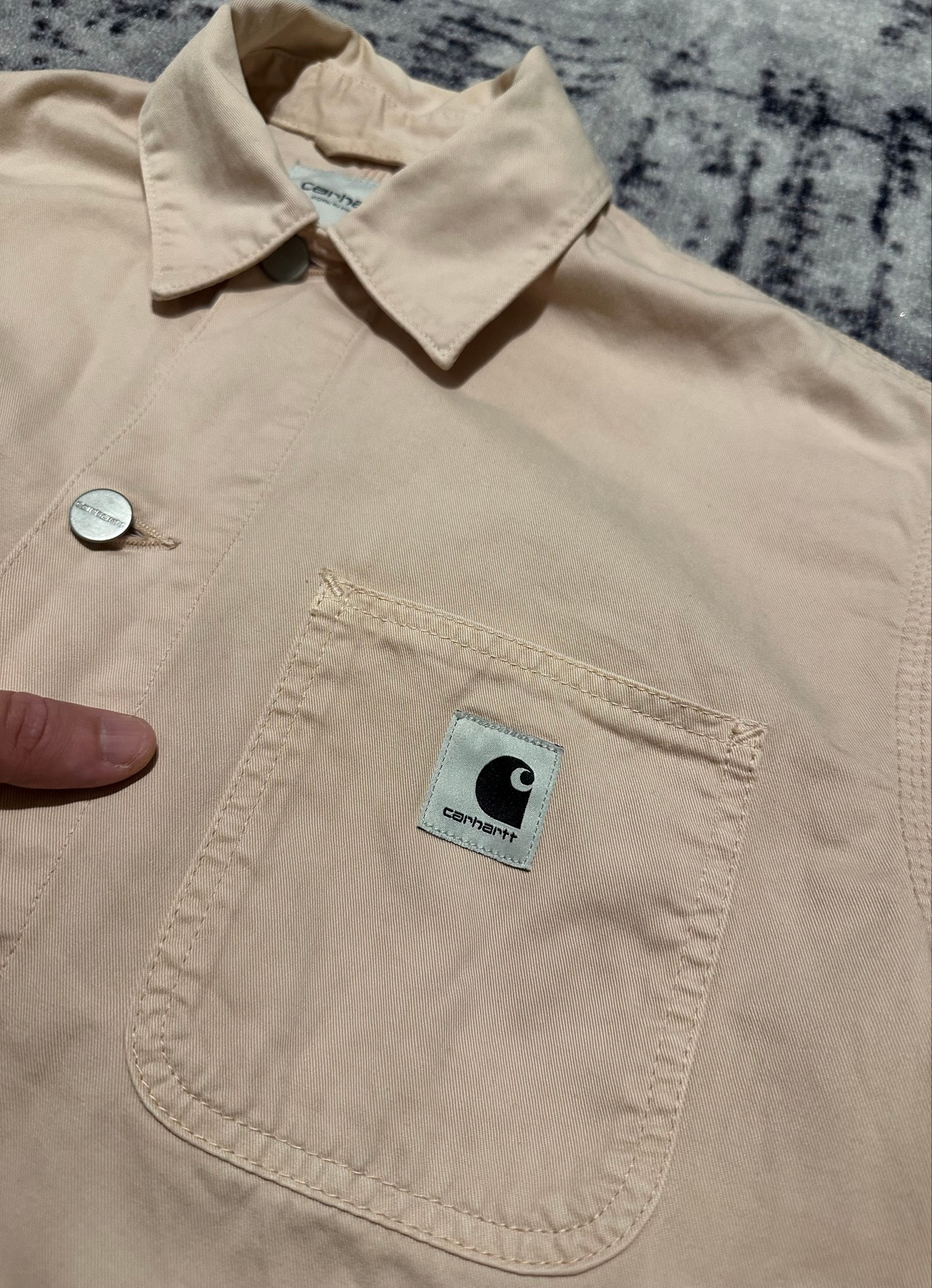 Carhartt WIP Michigan Coat OG W’ Trashed Paint Distressed, миниатюра 4