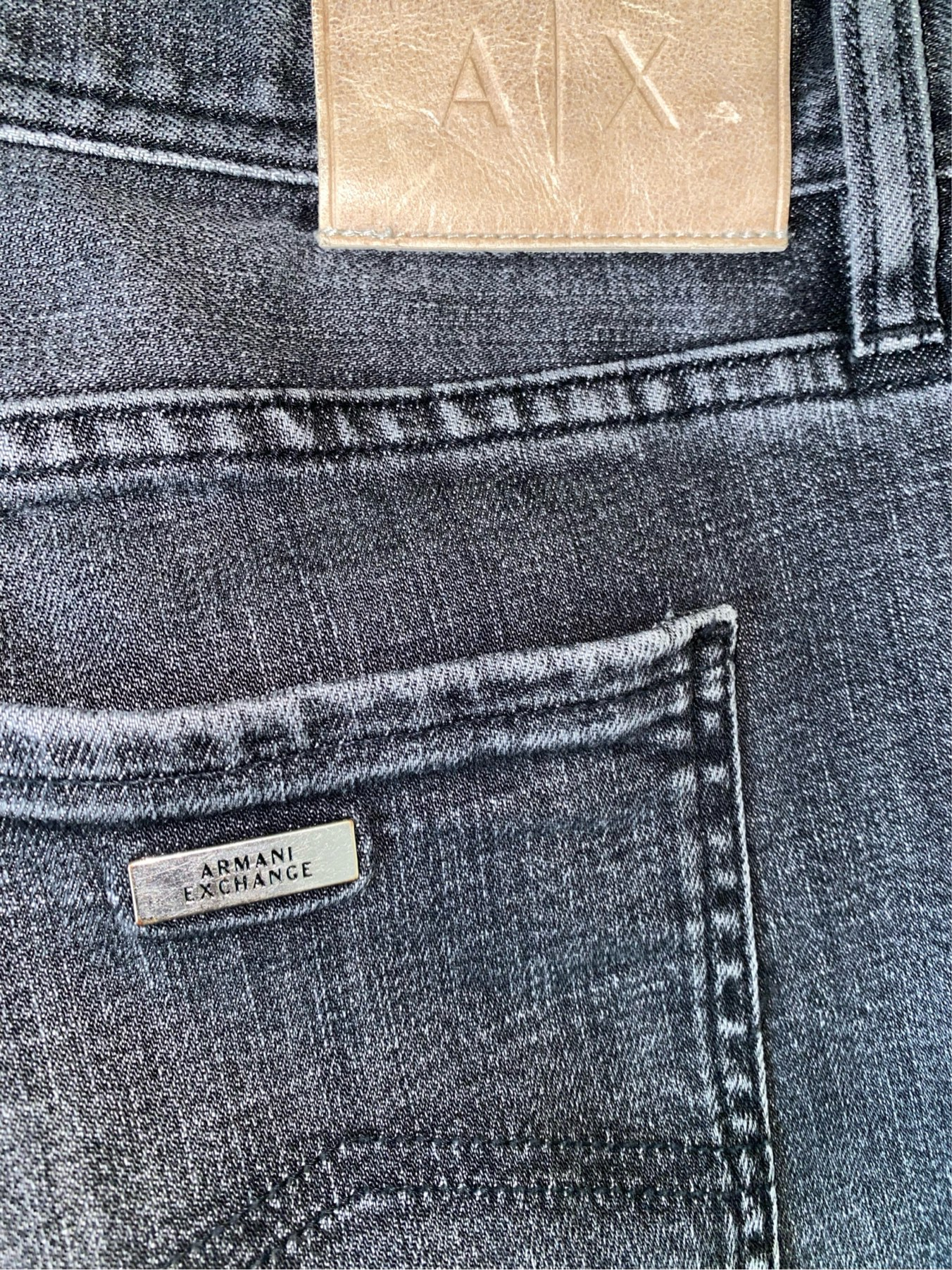 Armani Exchange J13 painted + distressed jeans, миниатюра 4