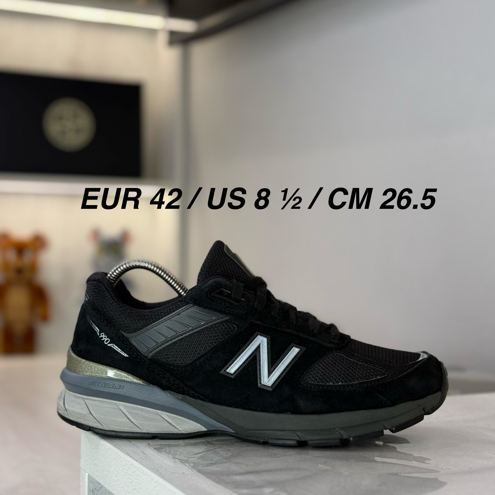 New Balance 990 V5 Triple Black, миниатюра 1