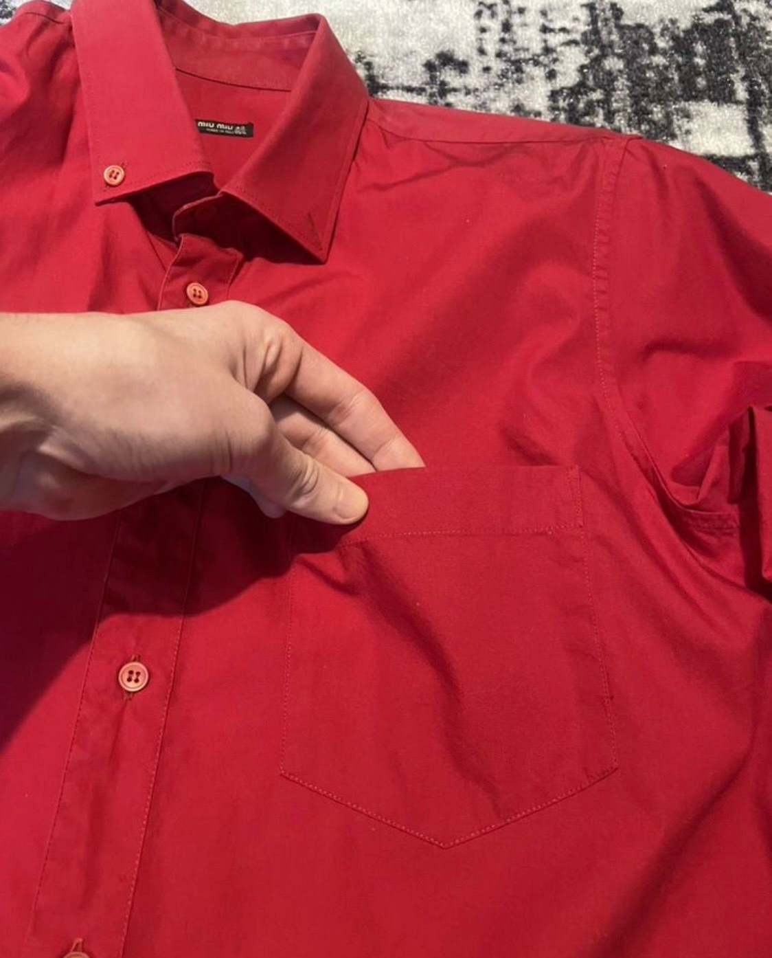 Miu Miu X Prada Archive Striped Shirt, миниатюра 5