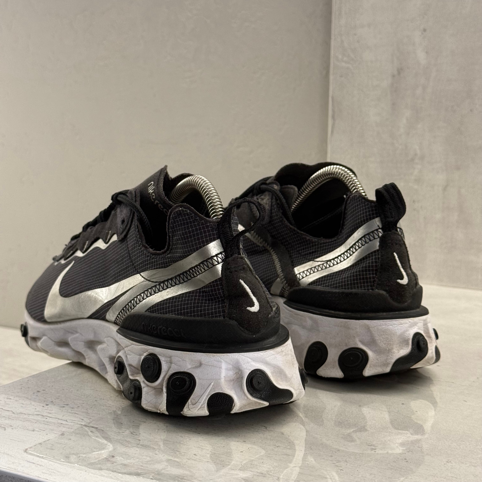 Nike Nike React Element 55 Black Metallic Silver, миниатюра 2