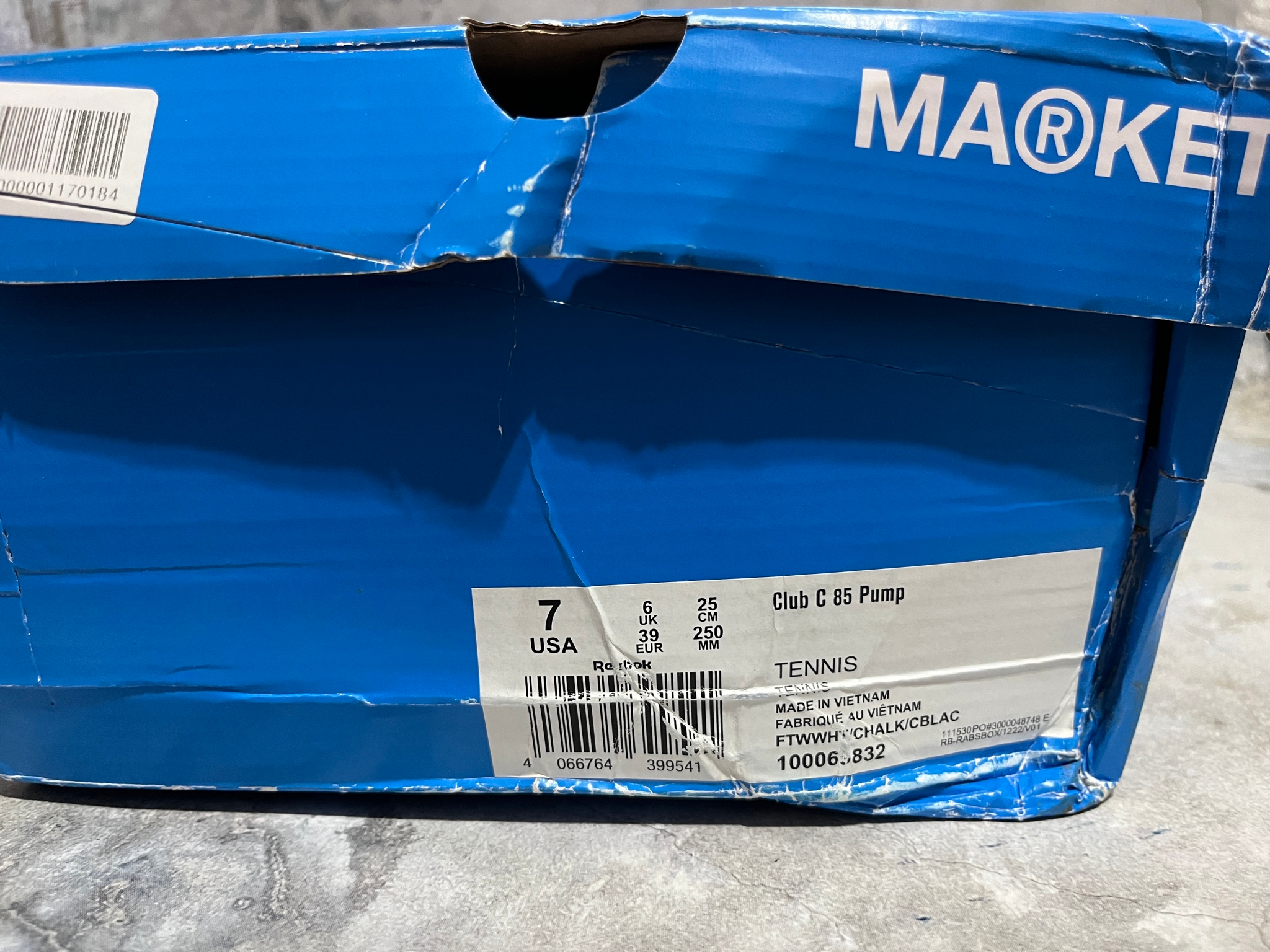 Reebok x Market Club C 85 Pump, миниатюра 7