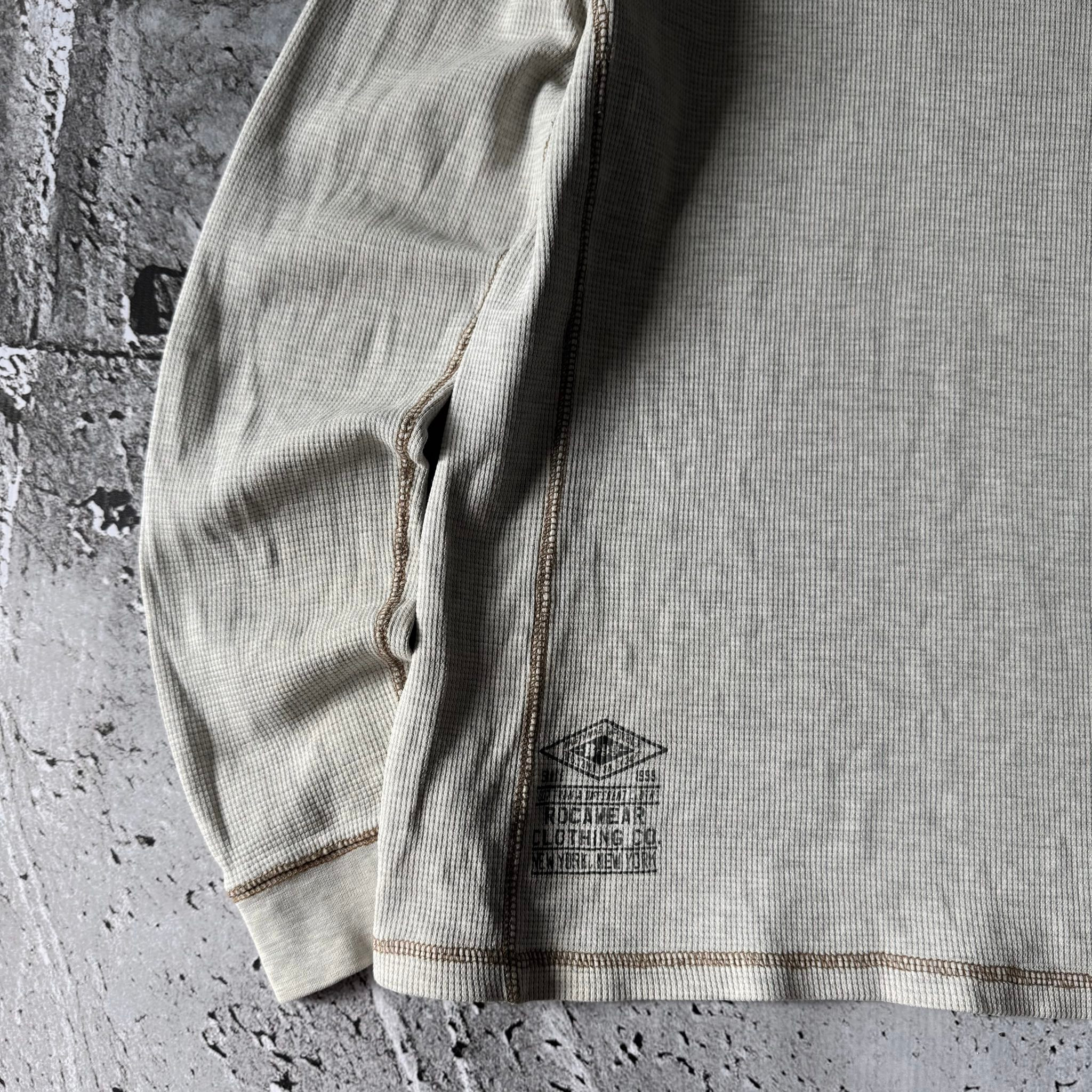 Rocawear 2000s Vintage Thermal Waffle Cotton Longsleeve Shirt, миниатюра 2